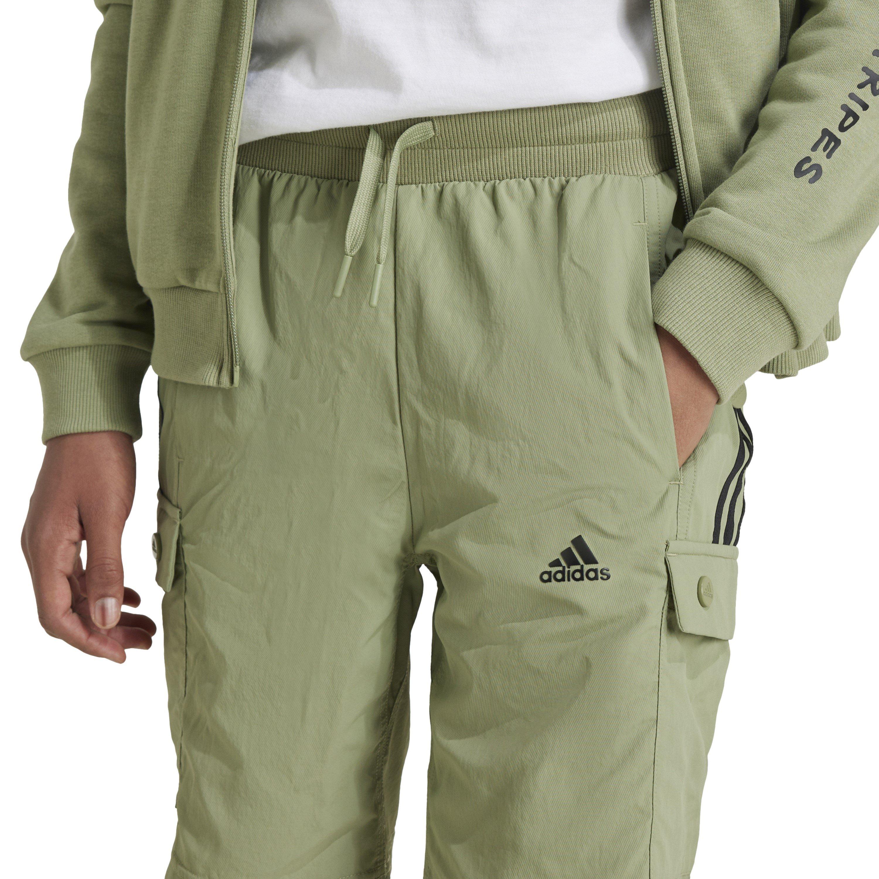 Green/Black - adidas - Unisex Kids Jersey Jogger Shorts - 8