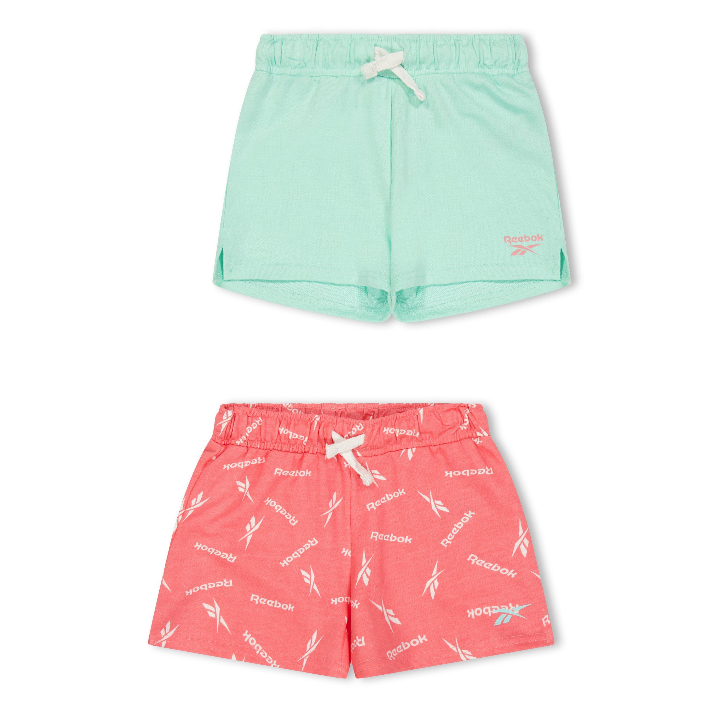 Reebok Girls Kids' Ditzy Set Jersey Shorts - Strawberry - 14-15Y