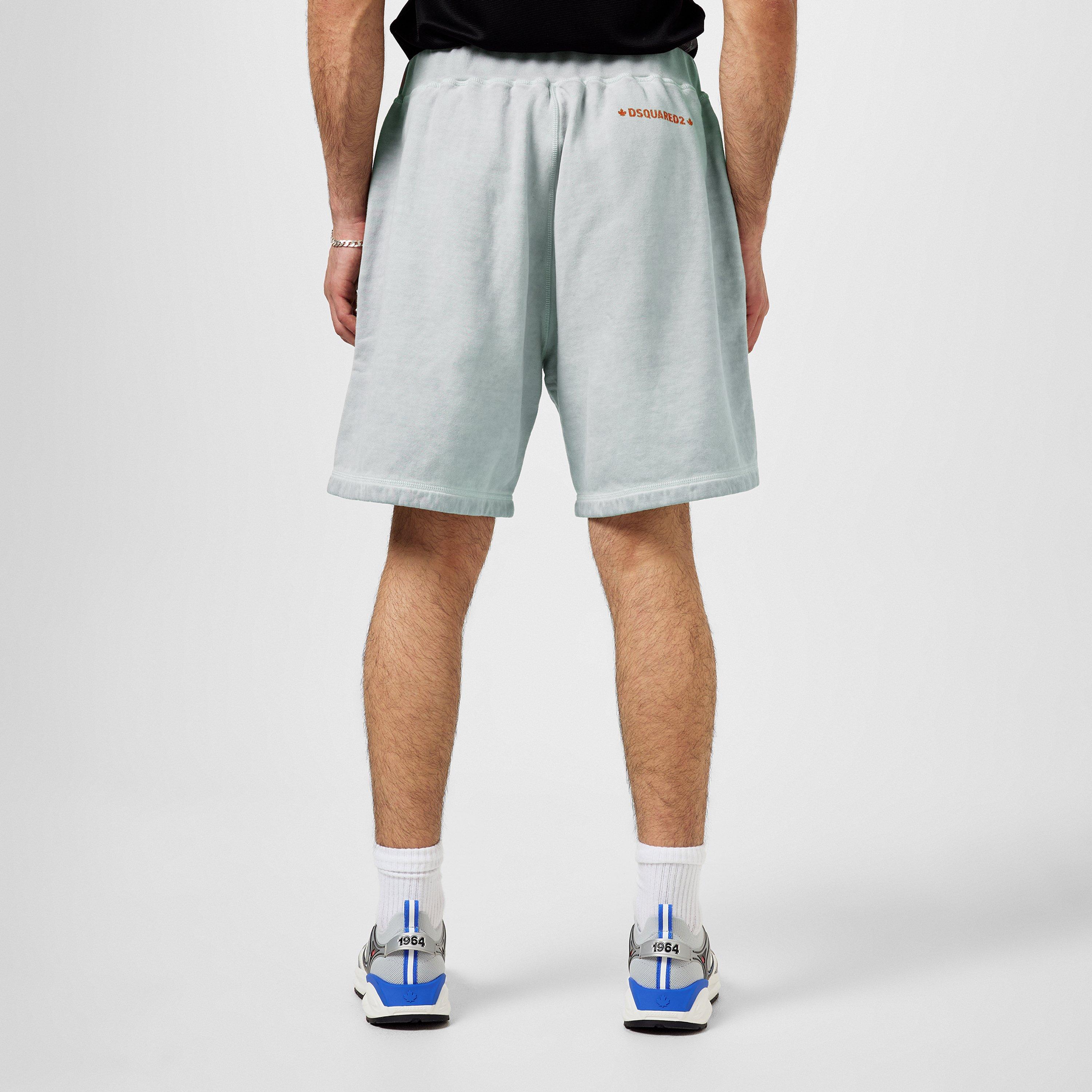 Mint - DSquared2 - Men's Fleece Jogger Shorts - 3