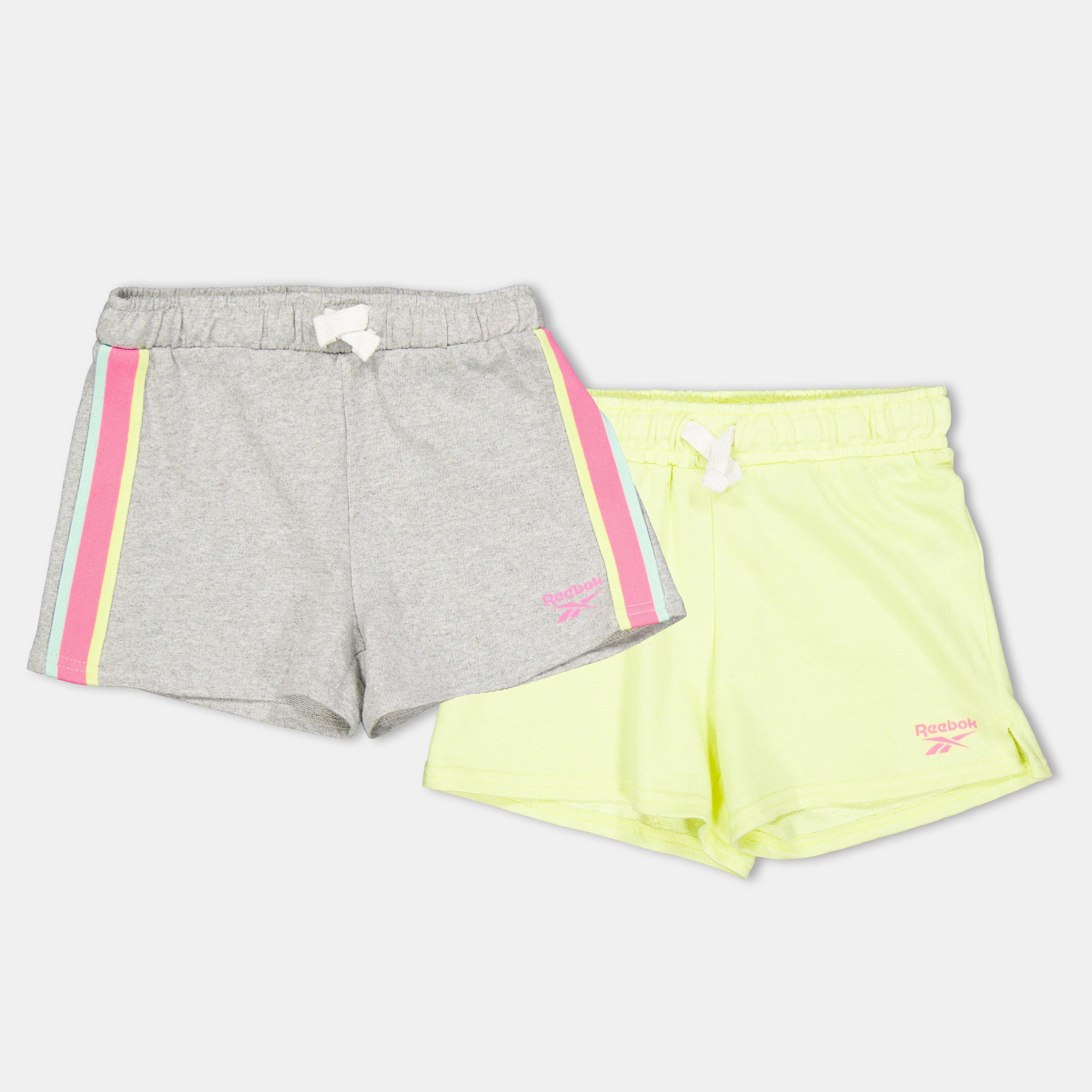 Reebok Girls Jersey Jogger Shorts - Lt Grey Heather - 14-15Y