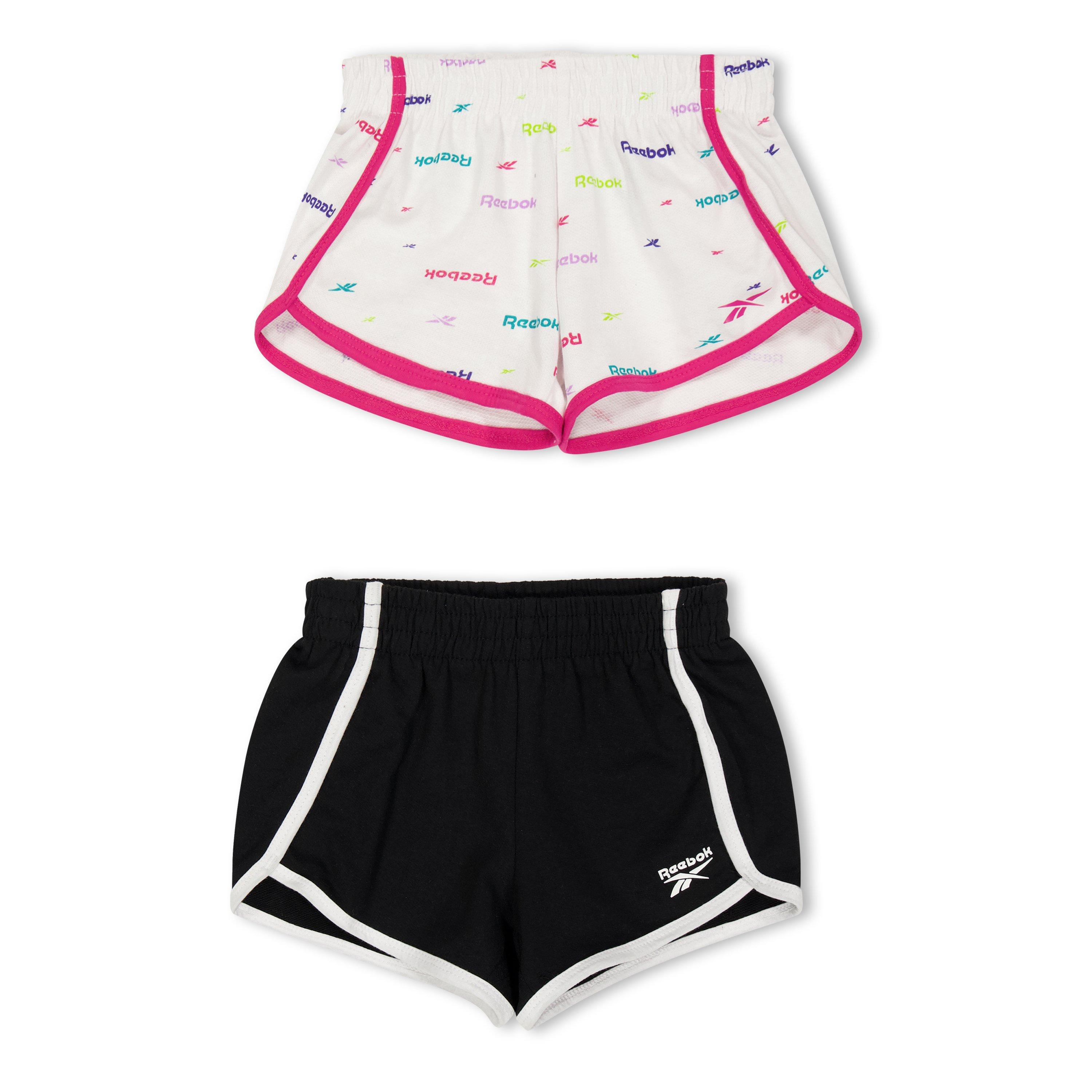Reebok Girls Kids' Jersey Jogger Shorts - White - 7-8 (S)