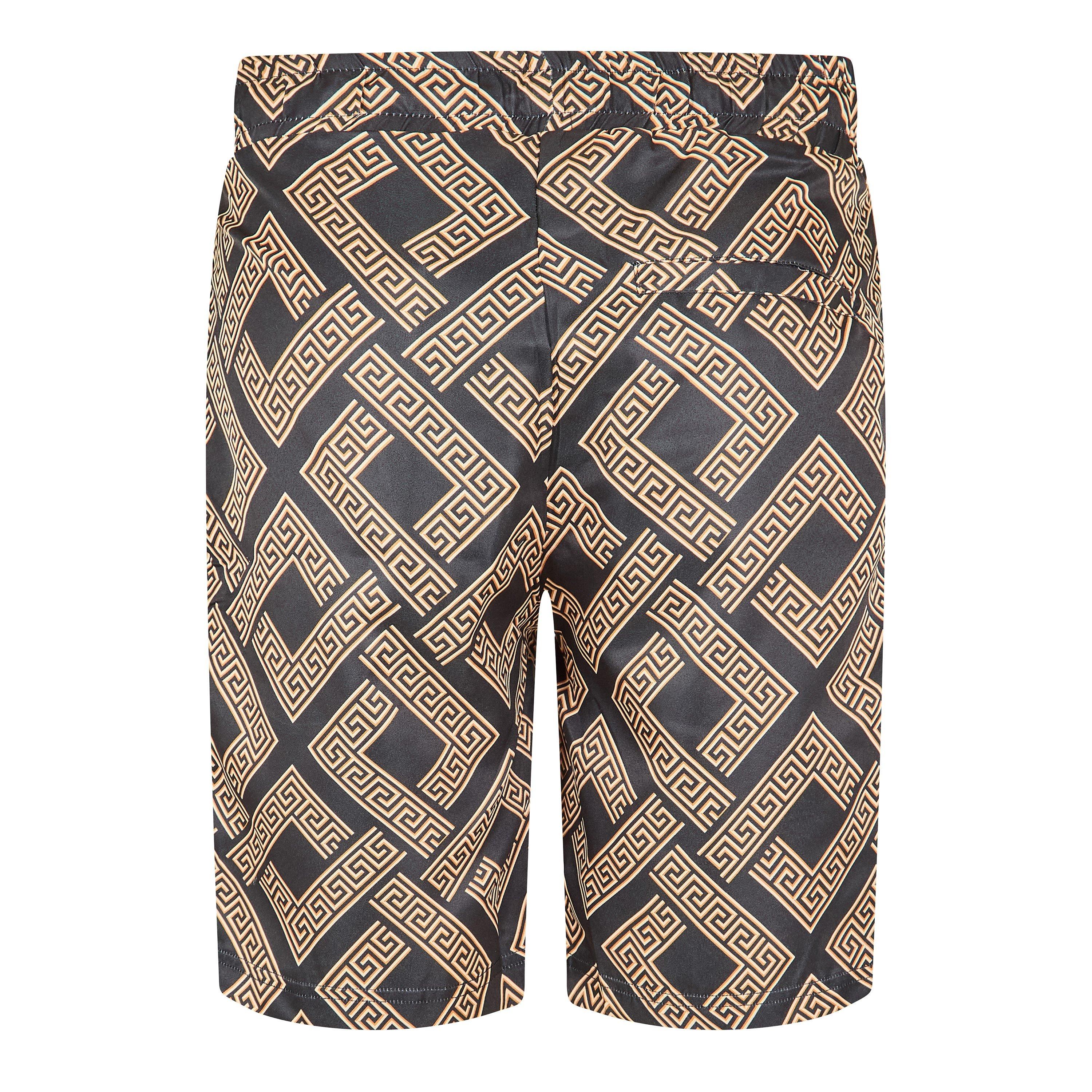 Zwart/Goud - Criminal Damage - CriminalDamage Roman Short Mens - 2