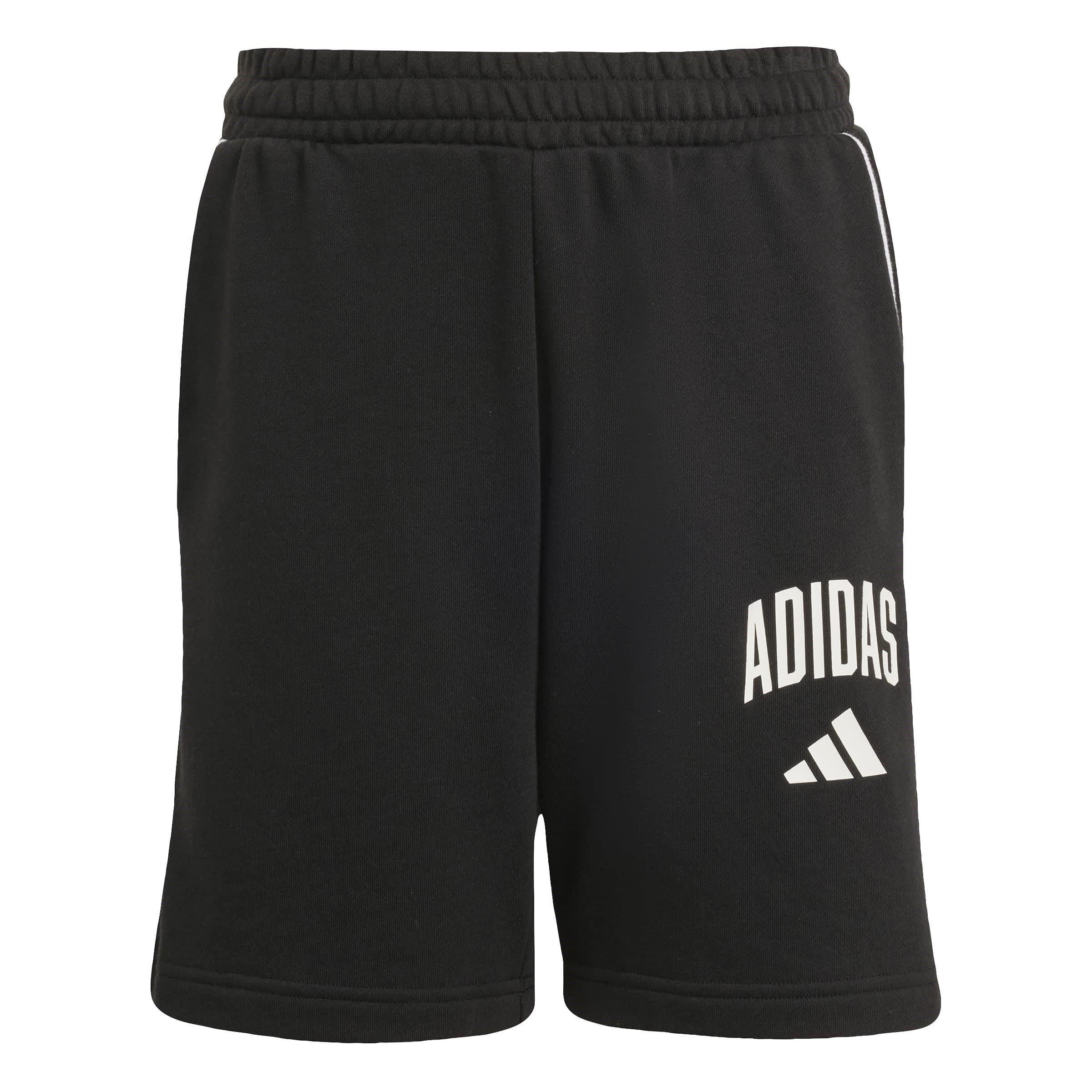 Black/White - adidas - Unisex Kids' Jersey Jogger Shorts - 1