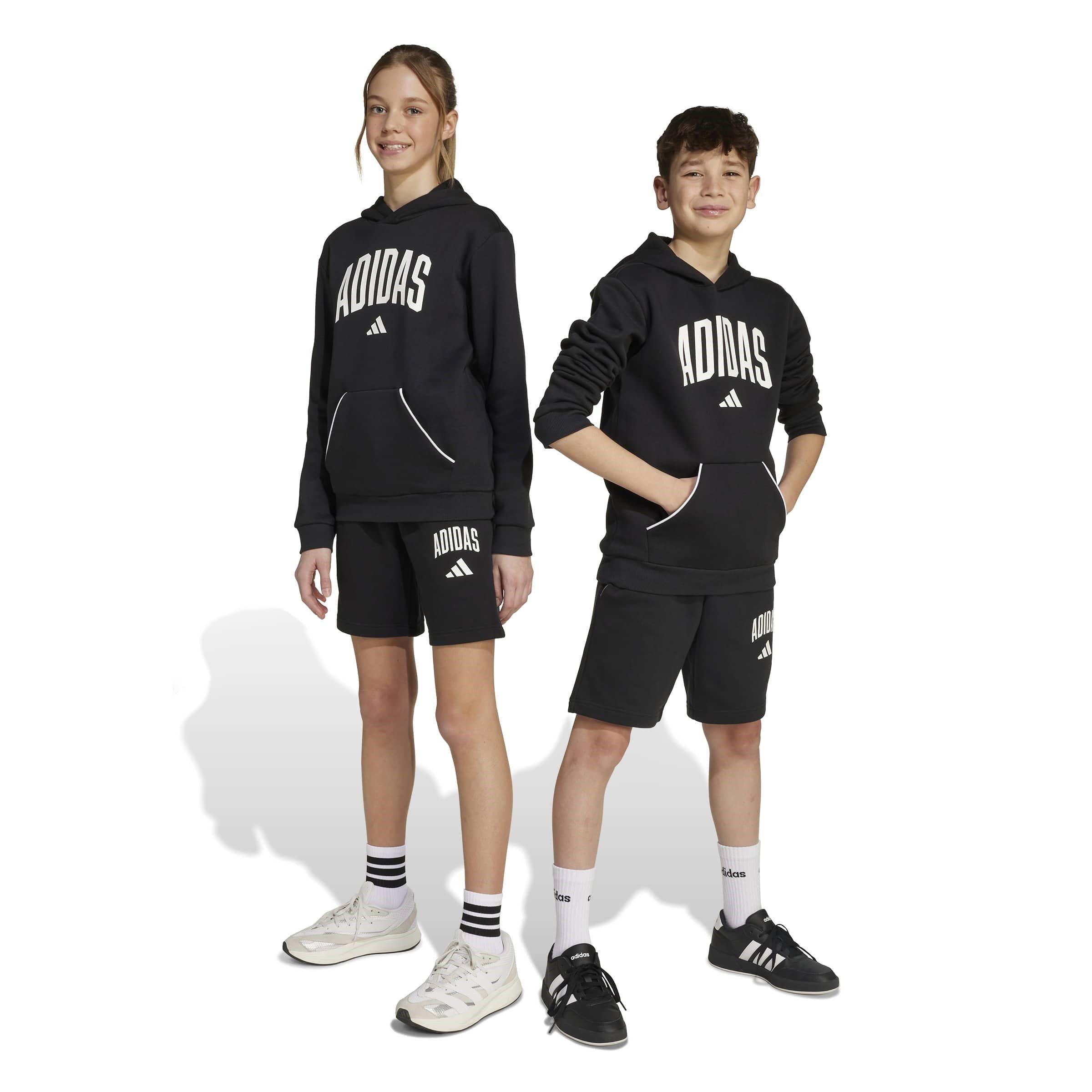Schwarz/Weiß - adidas - Unisex Kids' Jersey Jogger Shorts - 2