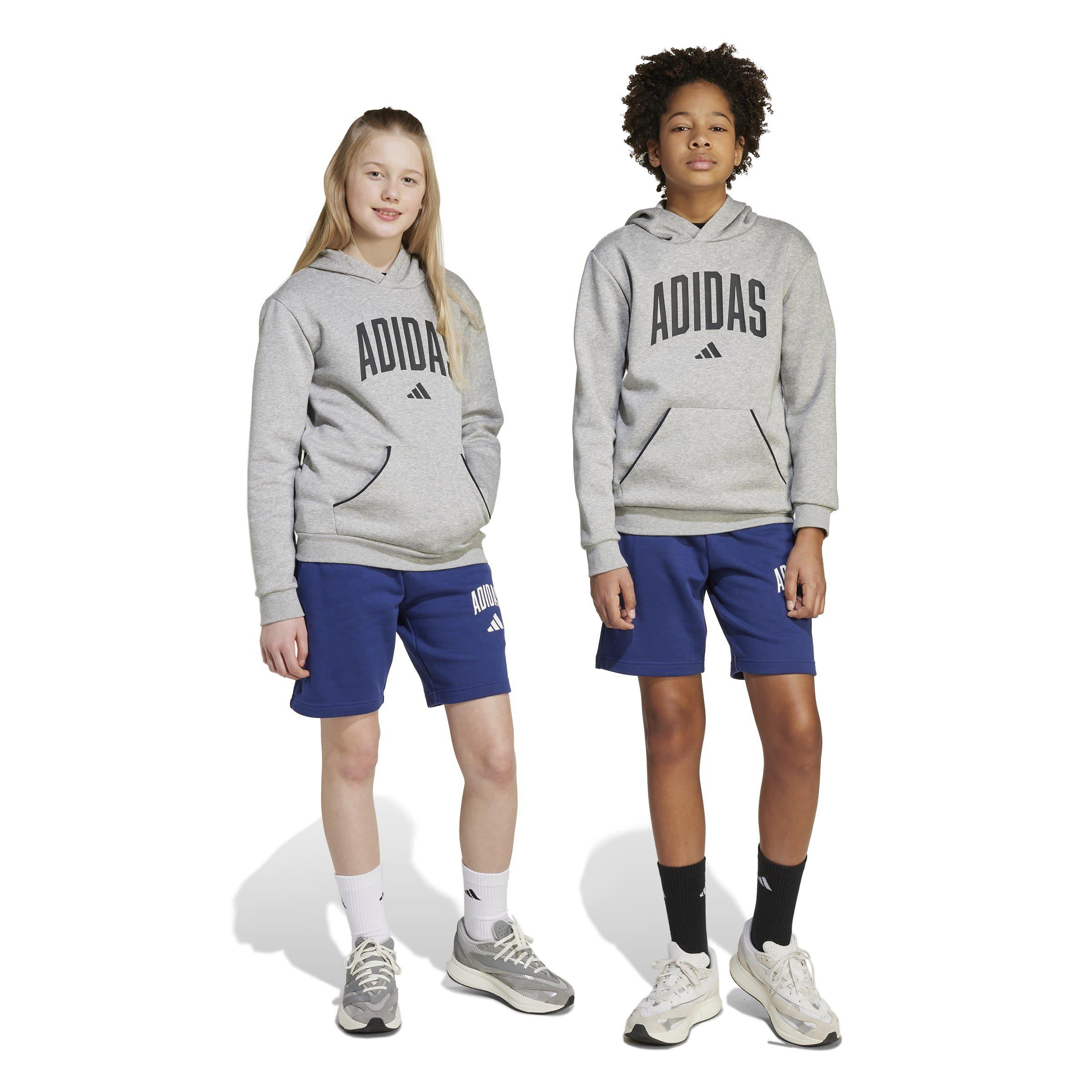Dk Blue/White - adidas - Unisex Kids' Jersey Jogger Shorts - 3
