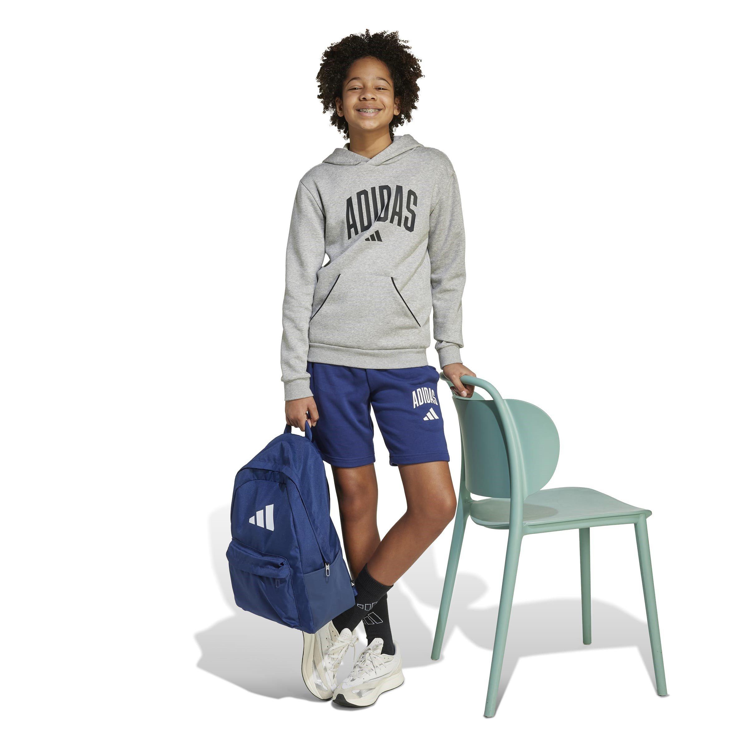 Dk Blue/White - adidas - Unisex Kids' Jersey Jogger Shorts - 5
