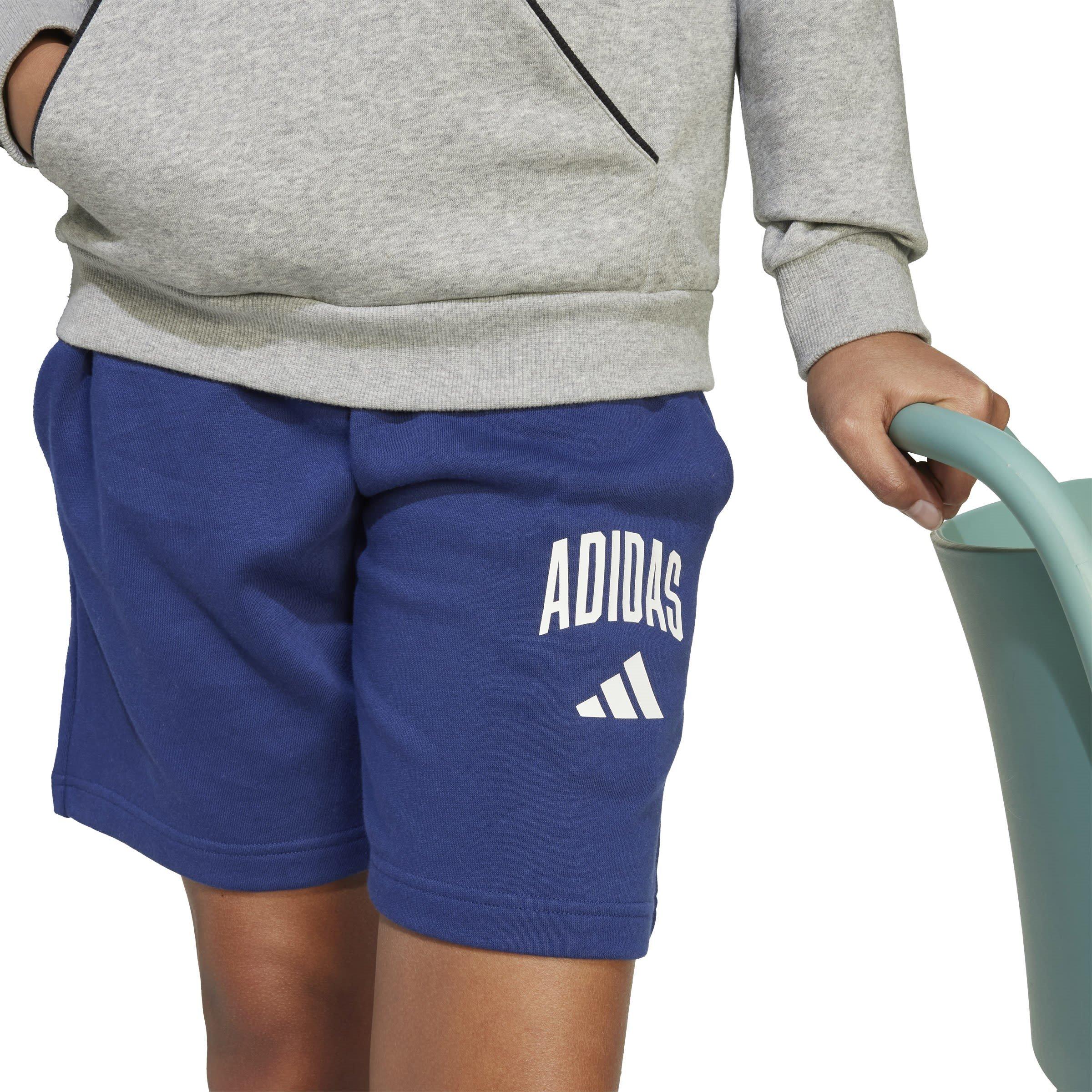 Dk Blue/White - adidas - Unisex Kids' Jersey Jogger Shorts - 6