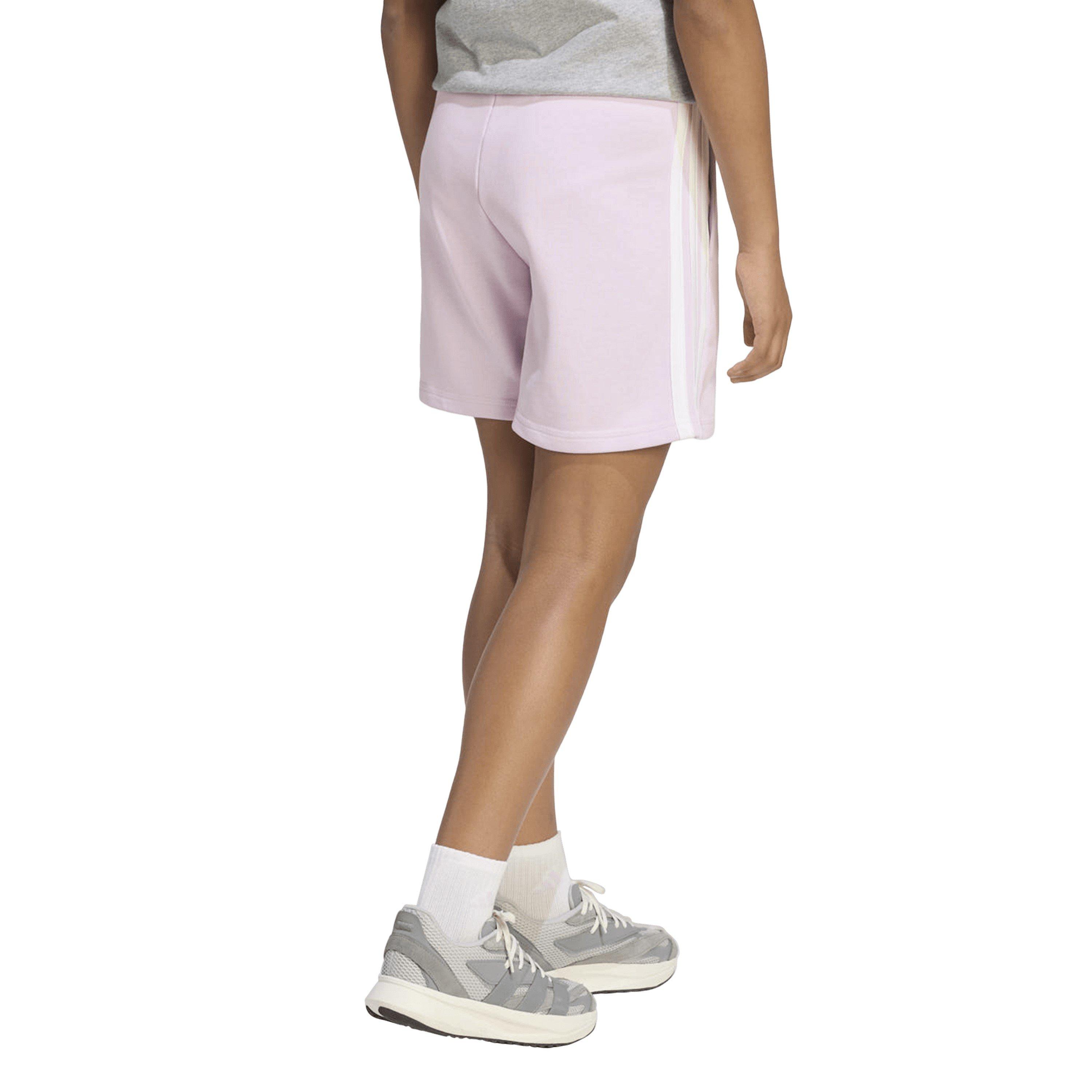 Lavender/White - adidas - Jersey Jogger Shorts - 3
