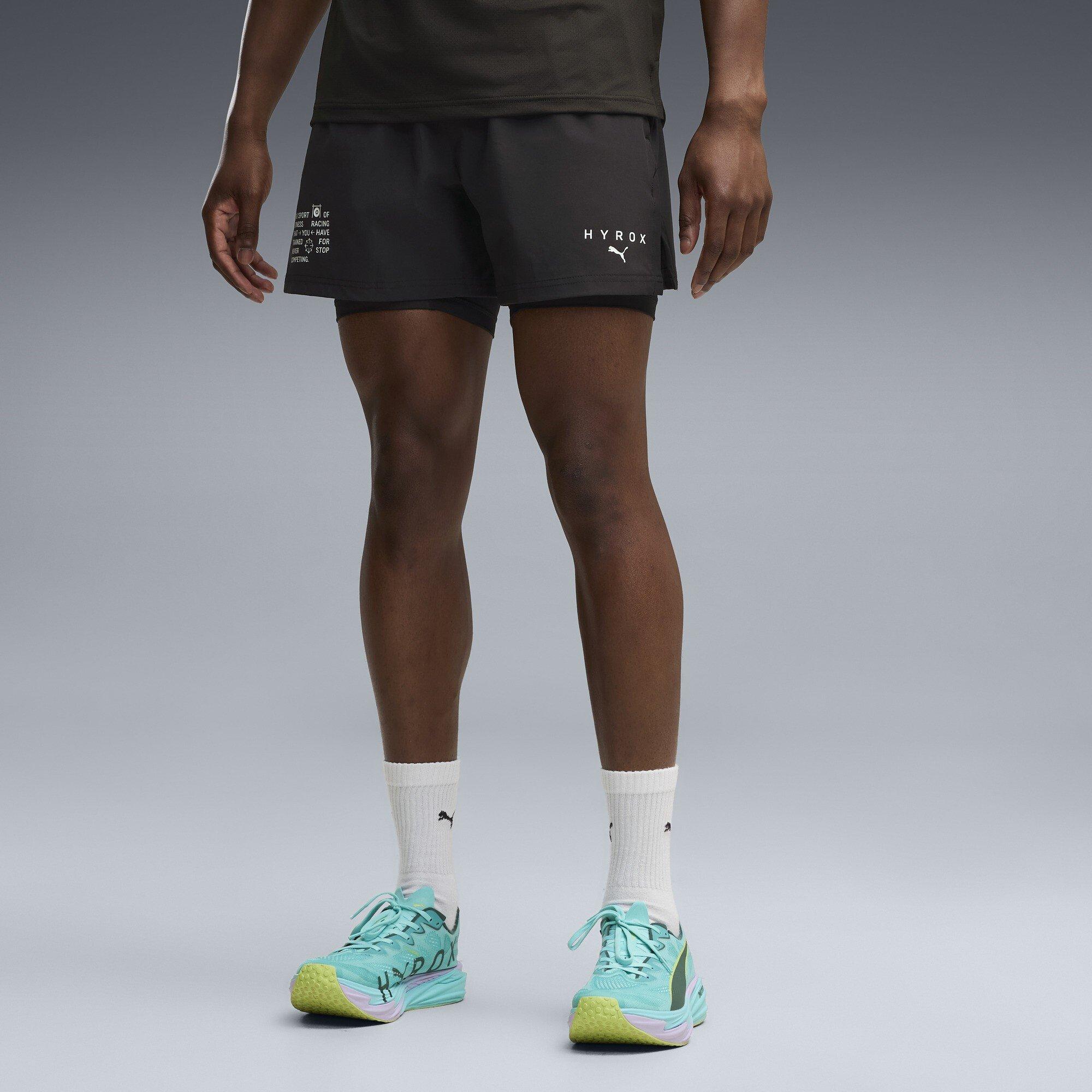 Sort - Puma - Men's Hyrox 2-in-1 Performance Shorts - 3