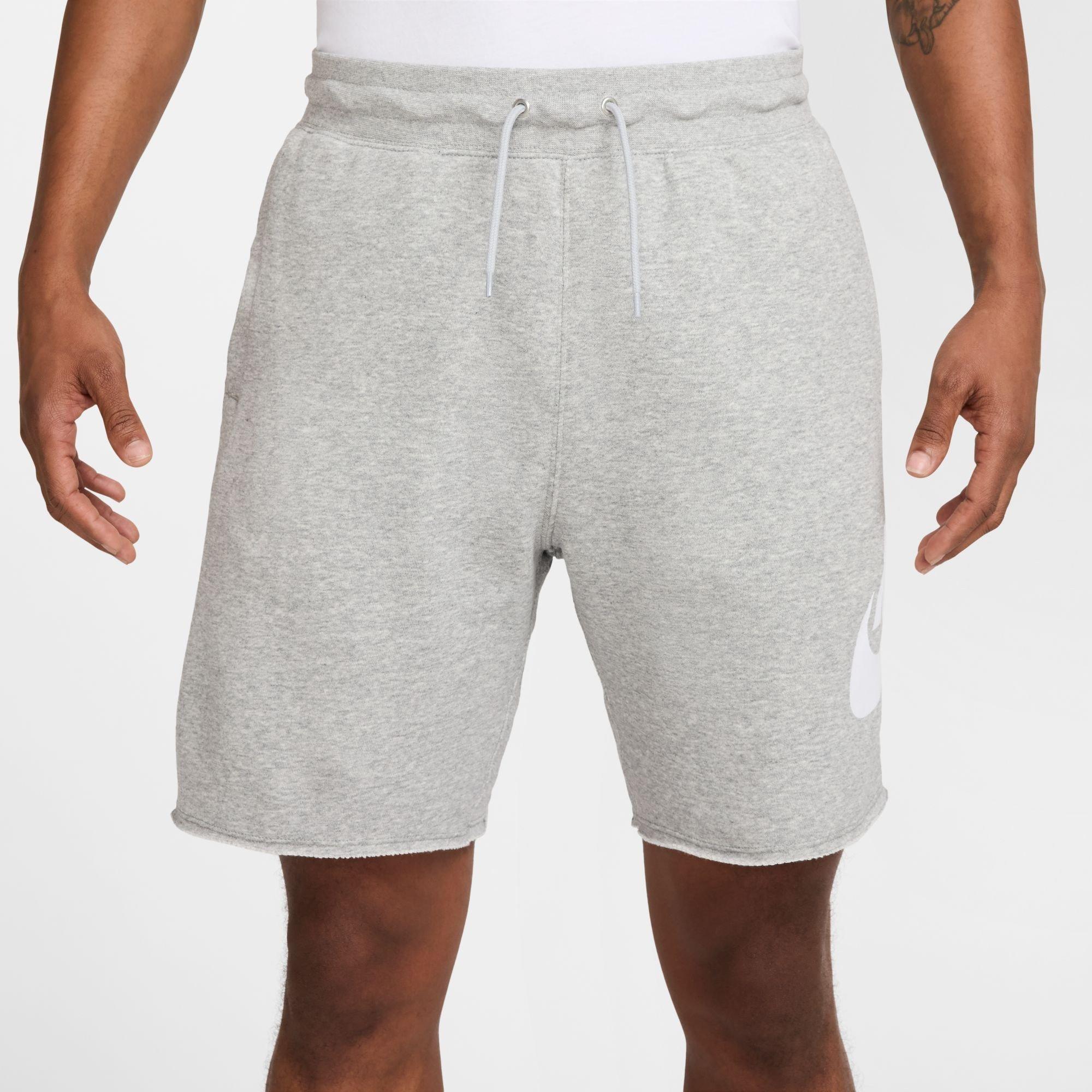 Nike Men's Club Alum Jersey Jogger Shorts - Grey/Grey - 2XL
