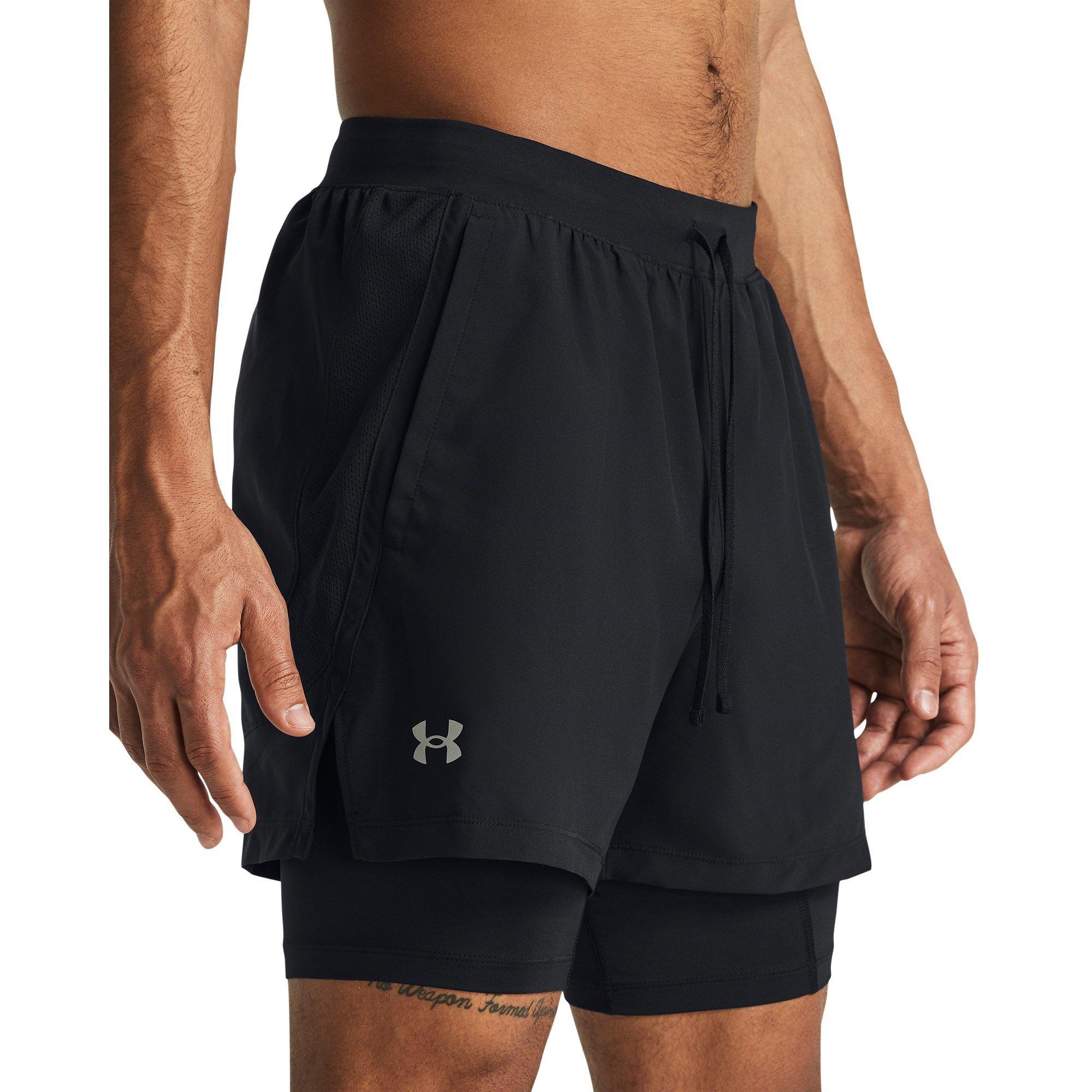 Schwarz - Under Armour - Armour UA Launch 2-in-1 7 Shorts Men's - 5