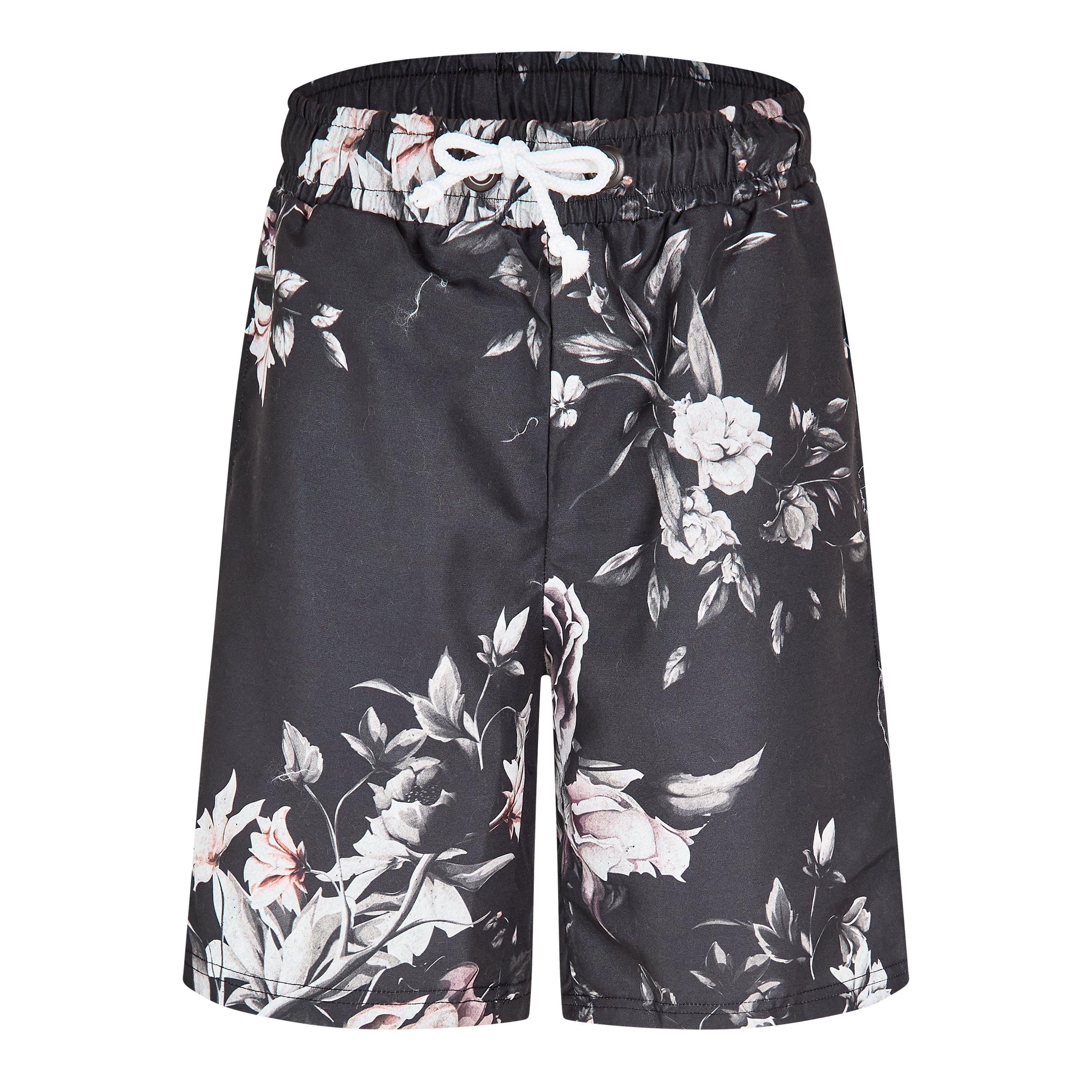 Black/White - Criminal Damage - Men's Sinclair Fleece Jogger Shorts - 1