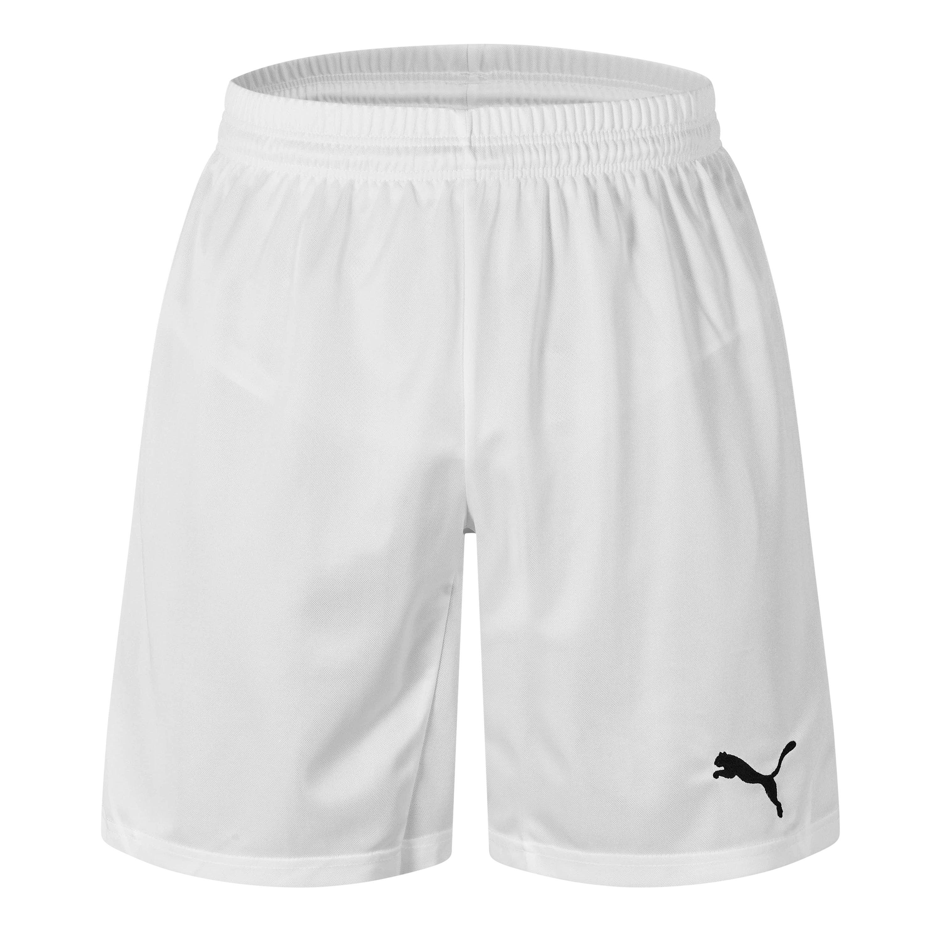 White - Puma - (5) Fb Team Shorts With Brief Mens - 1