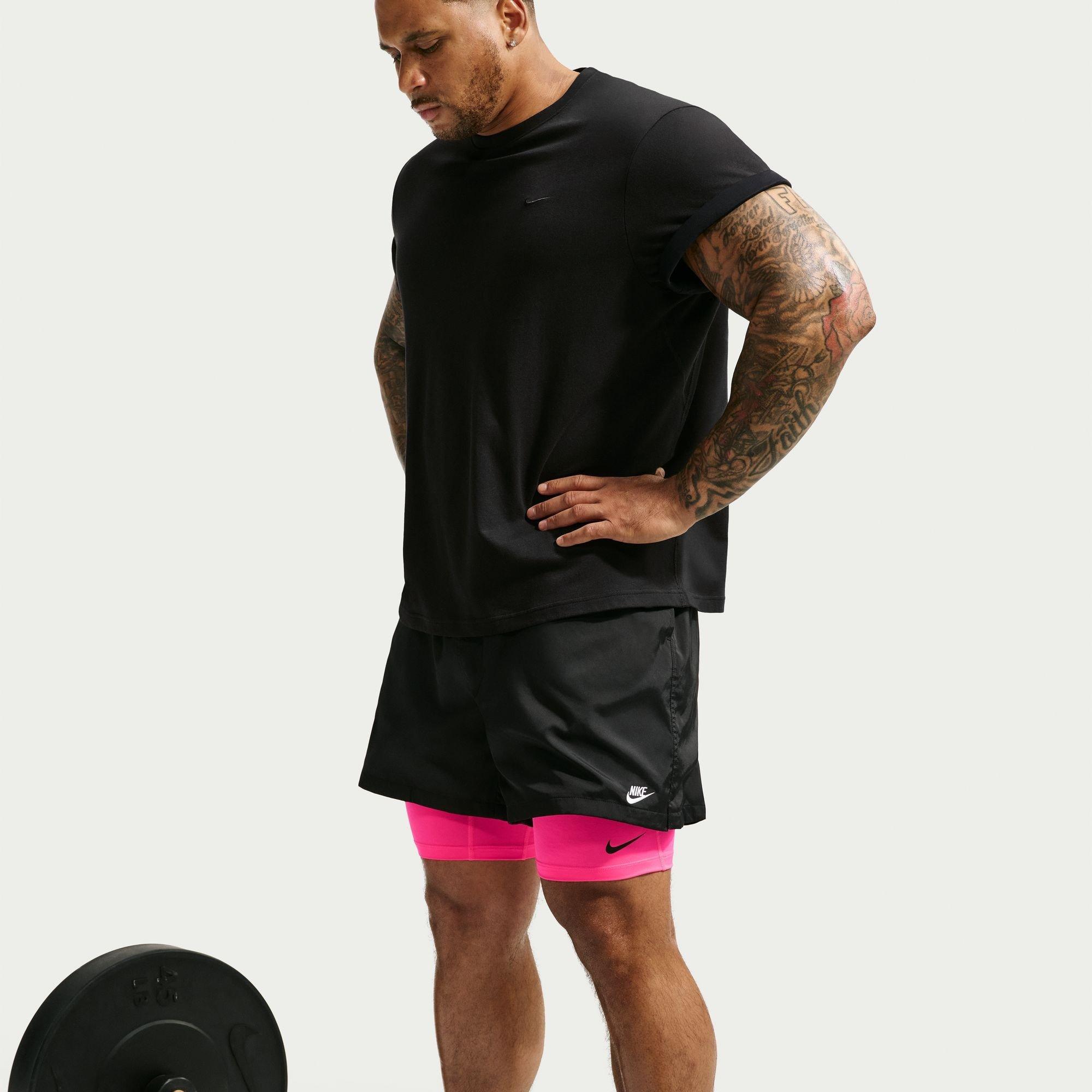 HyperPink/Schwarz - Nike - Nike Pro Long Short Sn64 - 11