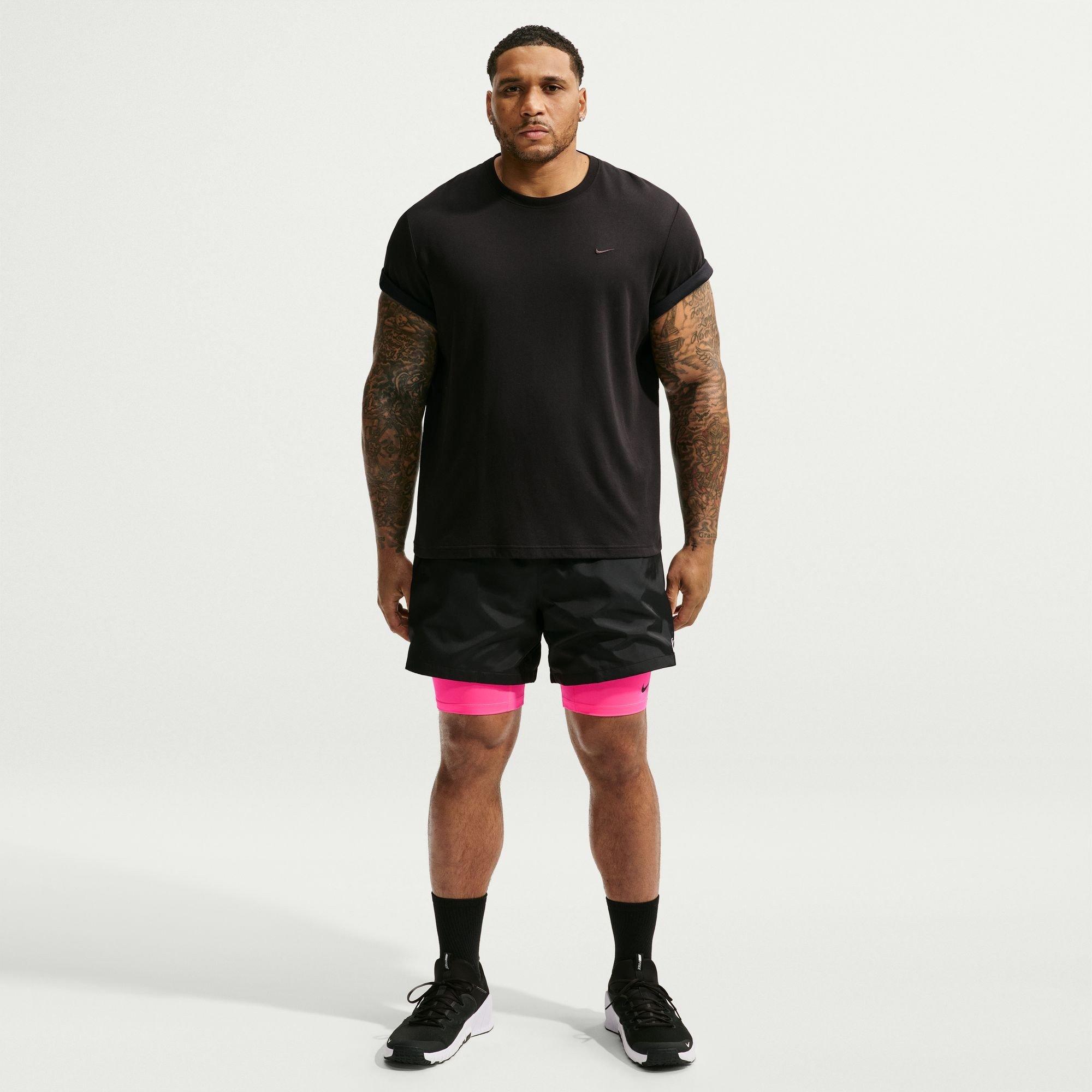HyperPink/Schwarz - Nike - Nike Pro Long Short Sn64 - 12