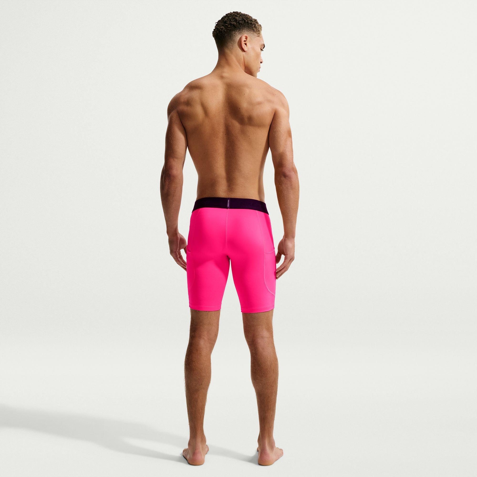HyperPink/Schwarz - Nike - Nike Pro Long Short Sn64 - 5