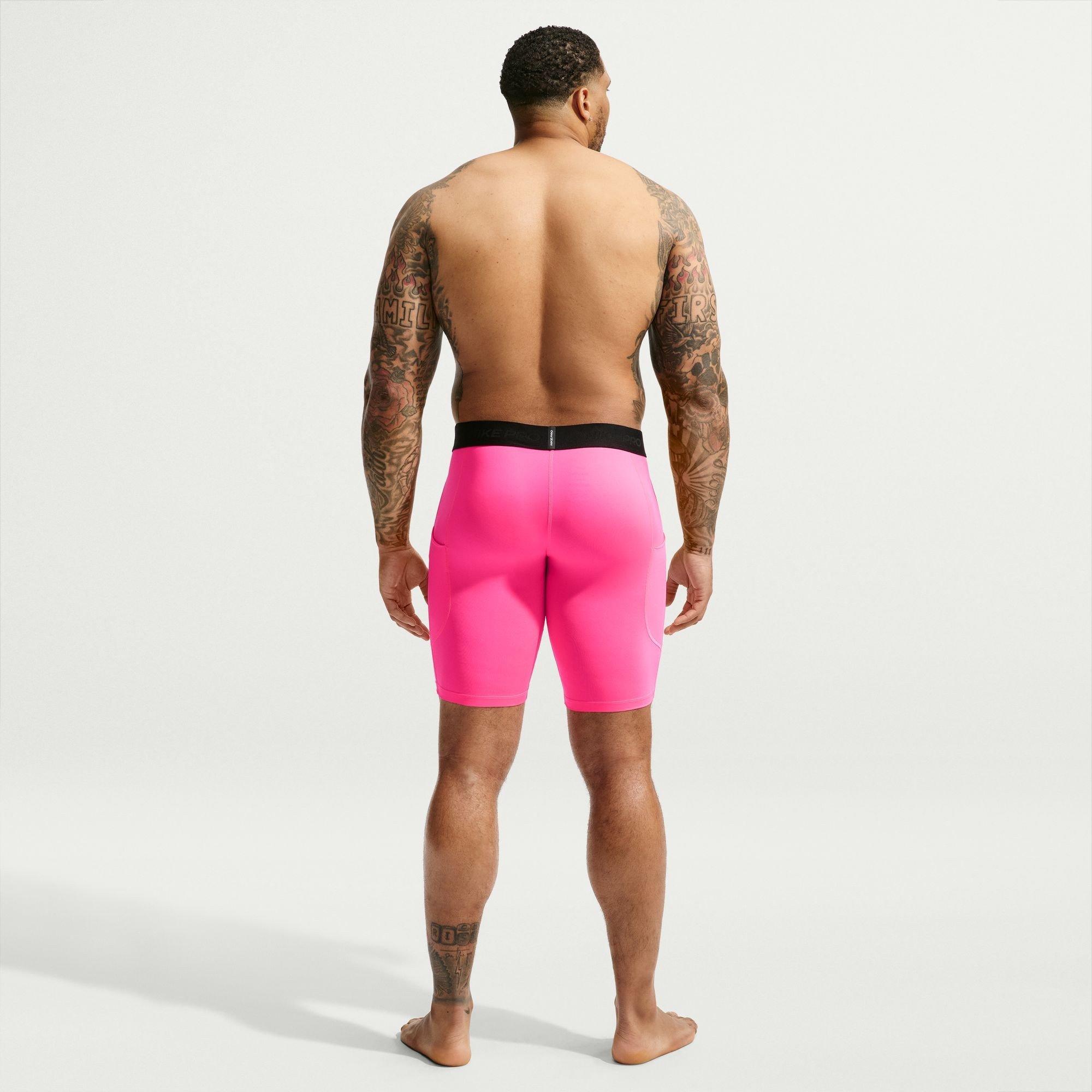 HyperPink/Schwarz - Nike - Nike Pro Long Short Sn64 - 8