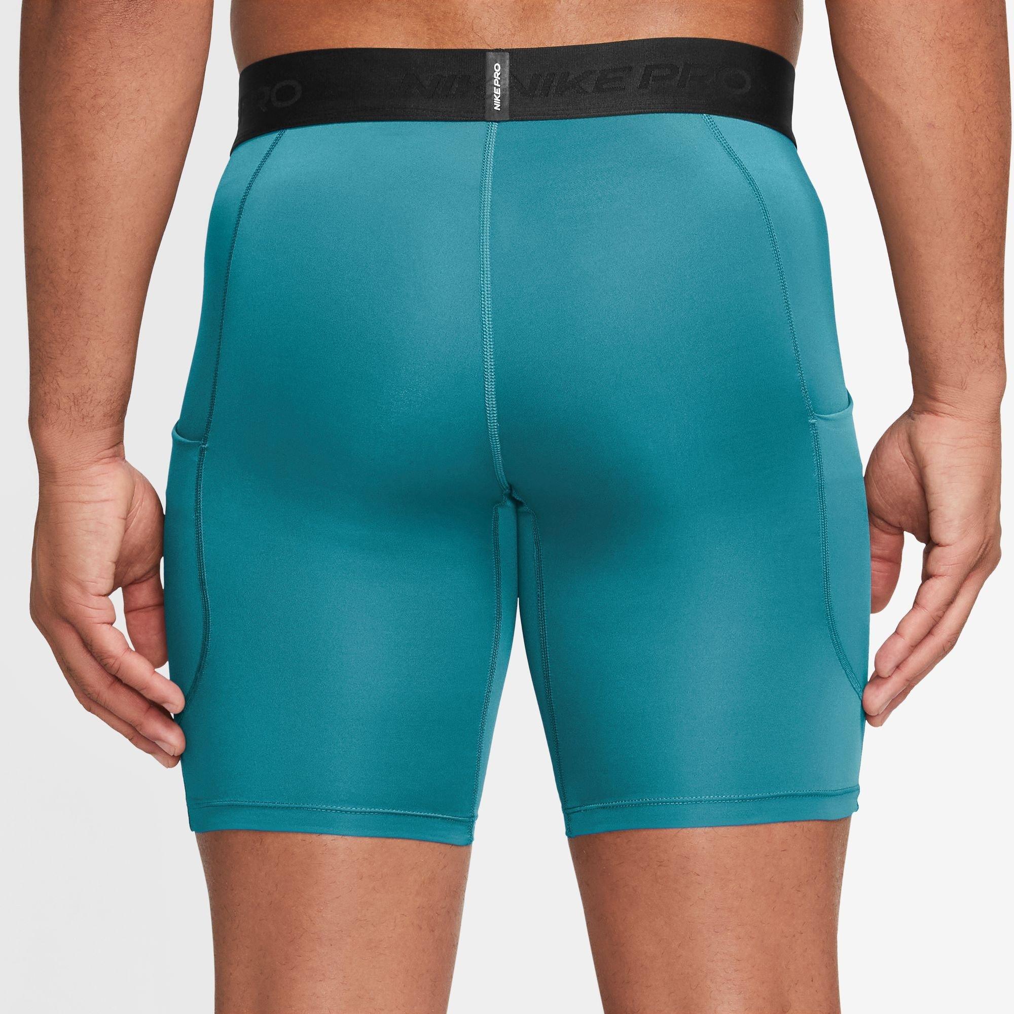 Energia/Preto - Nike - Men's PRO Long Dri-FIT Compression Gym Shorts - 2