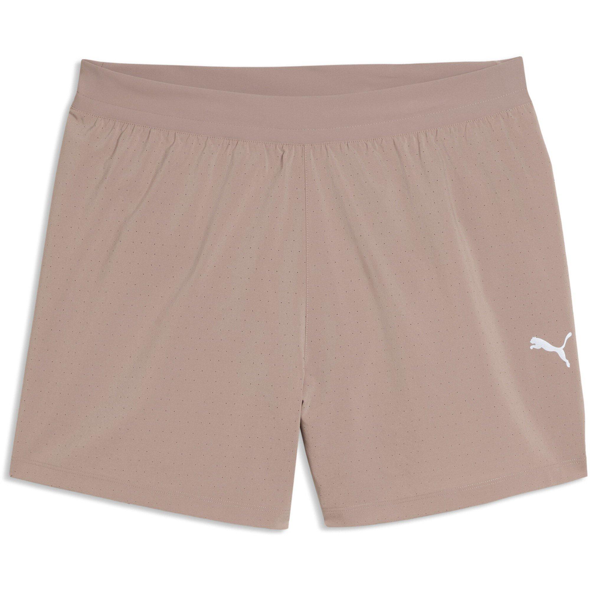 Puma Men's Dreamrun 5In Drycell Performance Gym Shorts - Sandstone - S