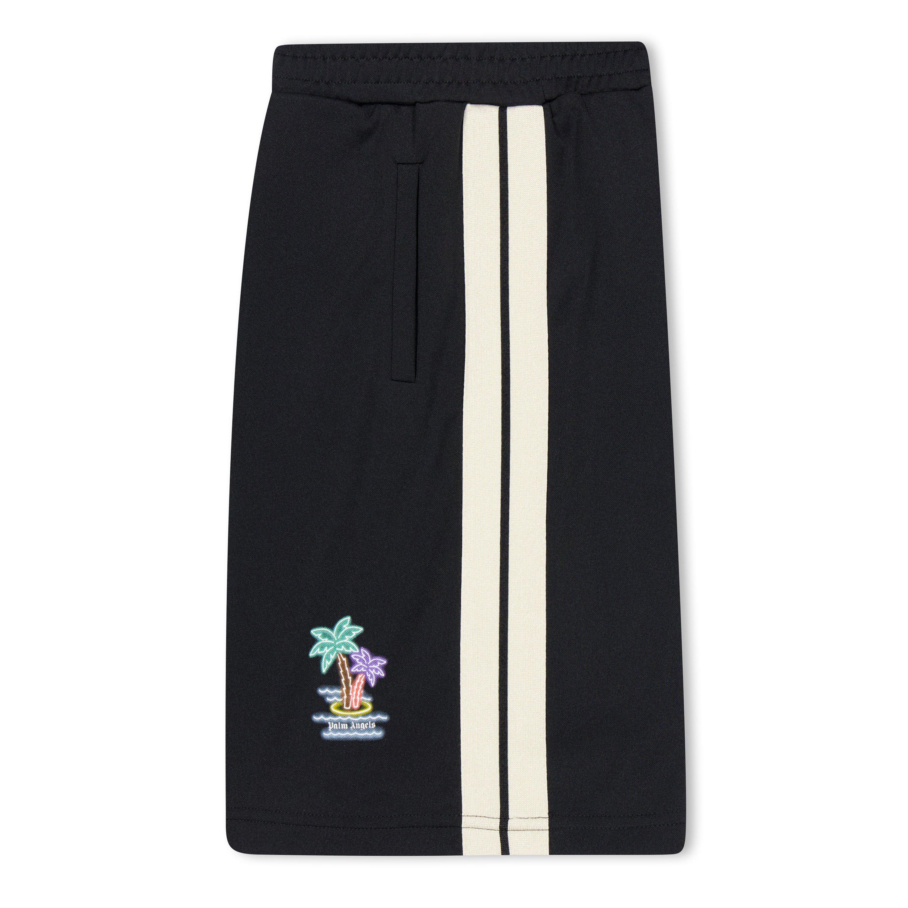 Blk/Mint 1051 - Palm Angels - Children's Logo Shorts - 2