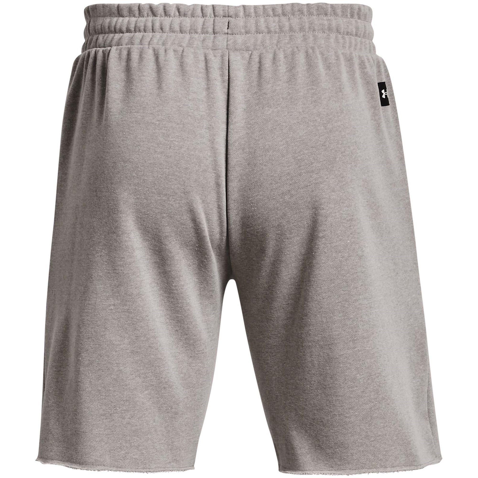Pewter/Black - Under Armour - Project Rock Terry Shorts Mens - 2
