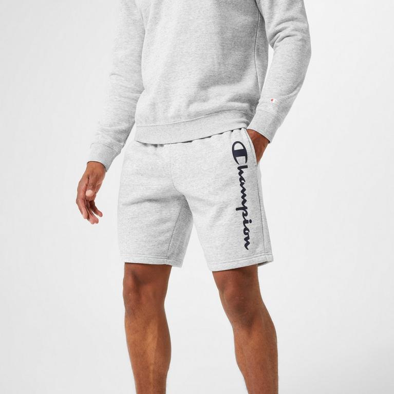 Gris EM021 - Champion - Champion Logo Fleece Shorts Mens - 4