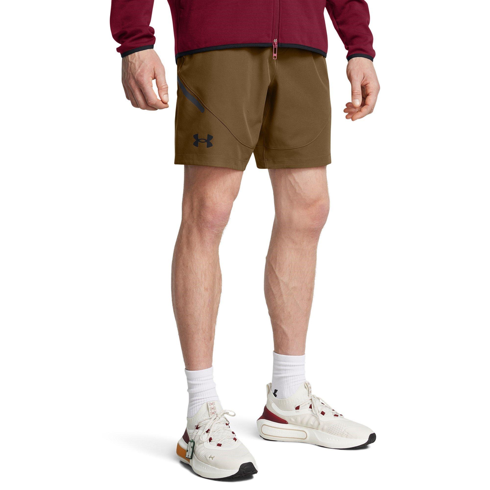 Brown - Under Armour - Unstoppable Performance Gym Shorts - 3