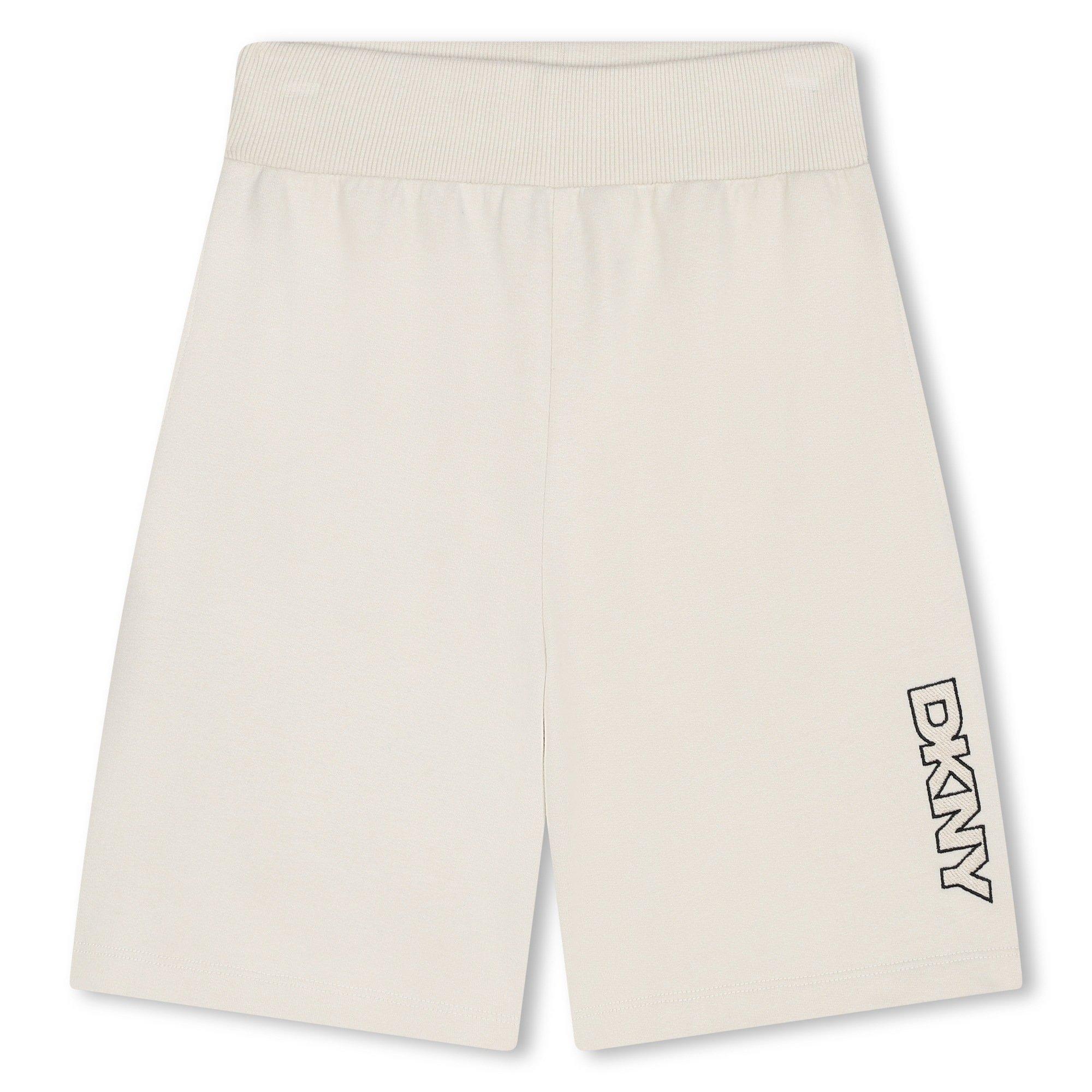 Dkny Boys Kids' Fleece Jogger Shorts - Light Grey 022 - 8Y