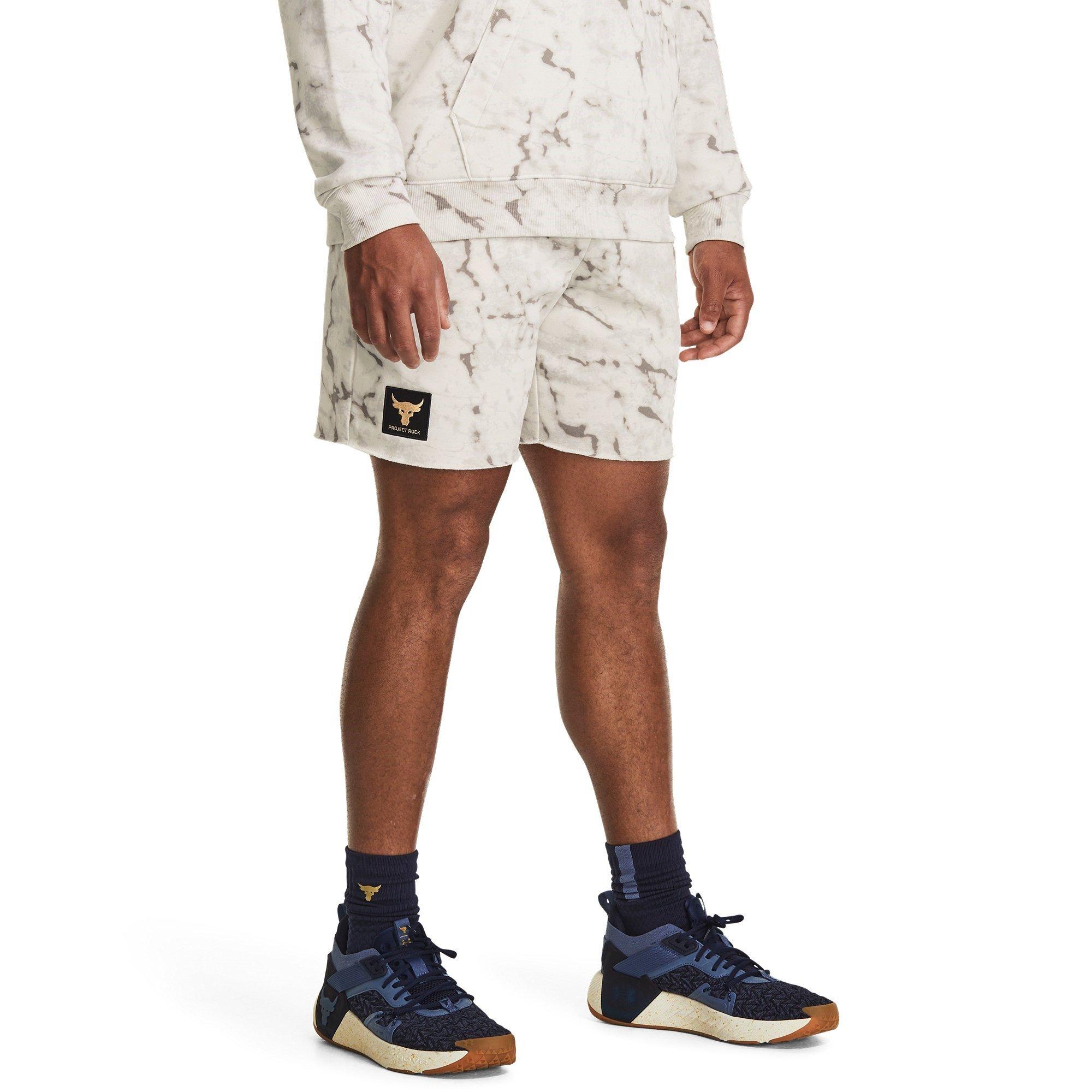Bež - Under Armour - Project Rock Rival Jogger Shorts - 2