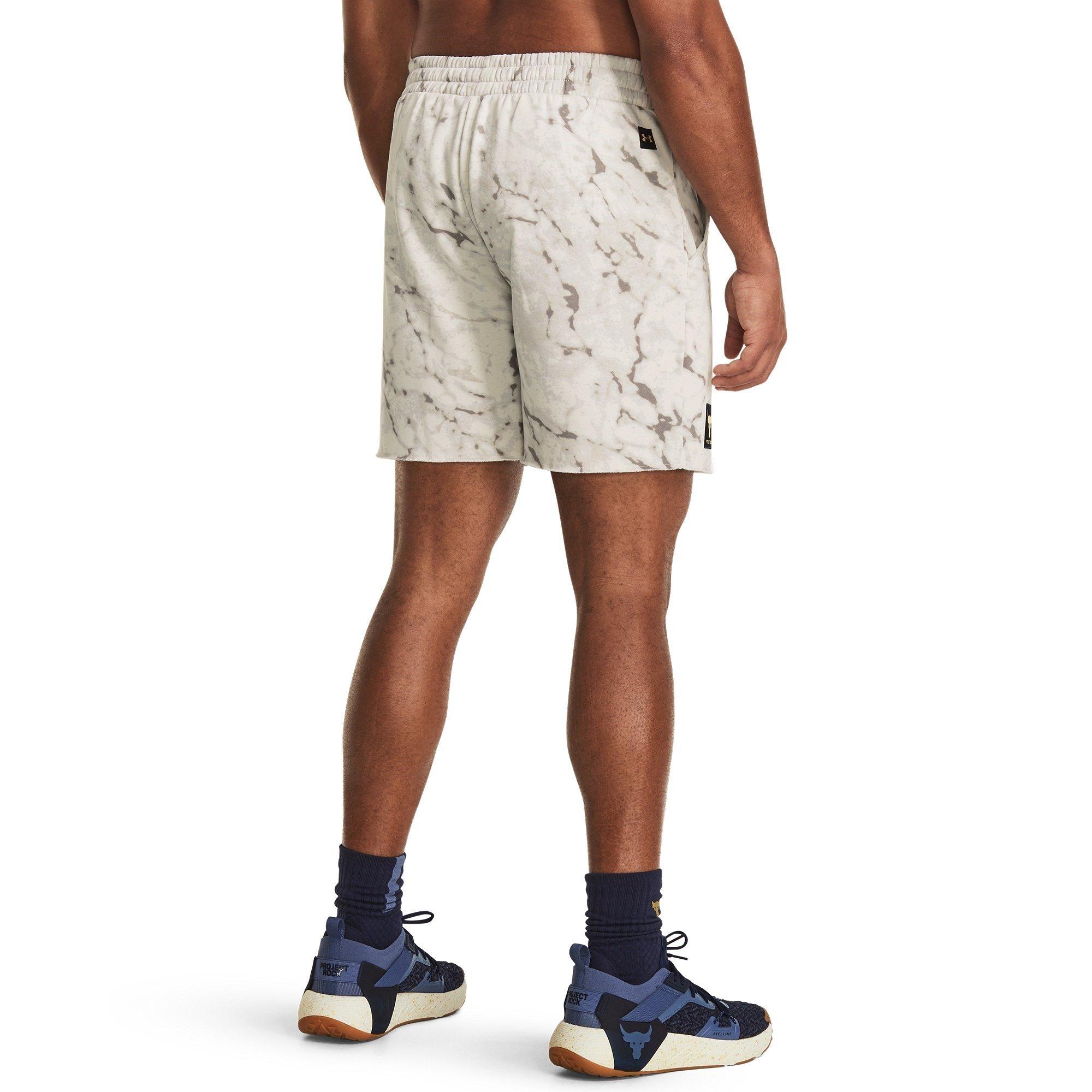 Bež - Under Armour - Project Rock Rival Jogger Shorts - 3
