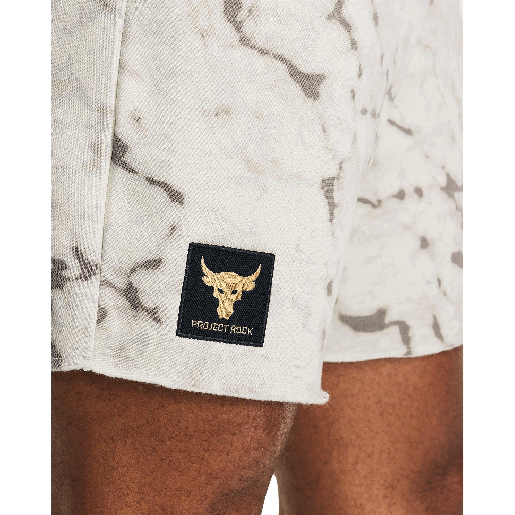 Bež - Under Armour - Project Rock Rival Jogger Shorts - 6