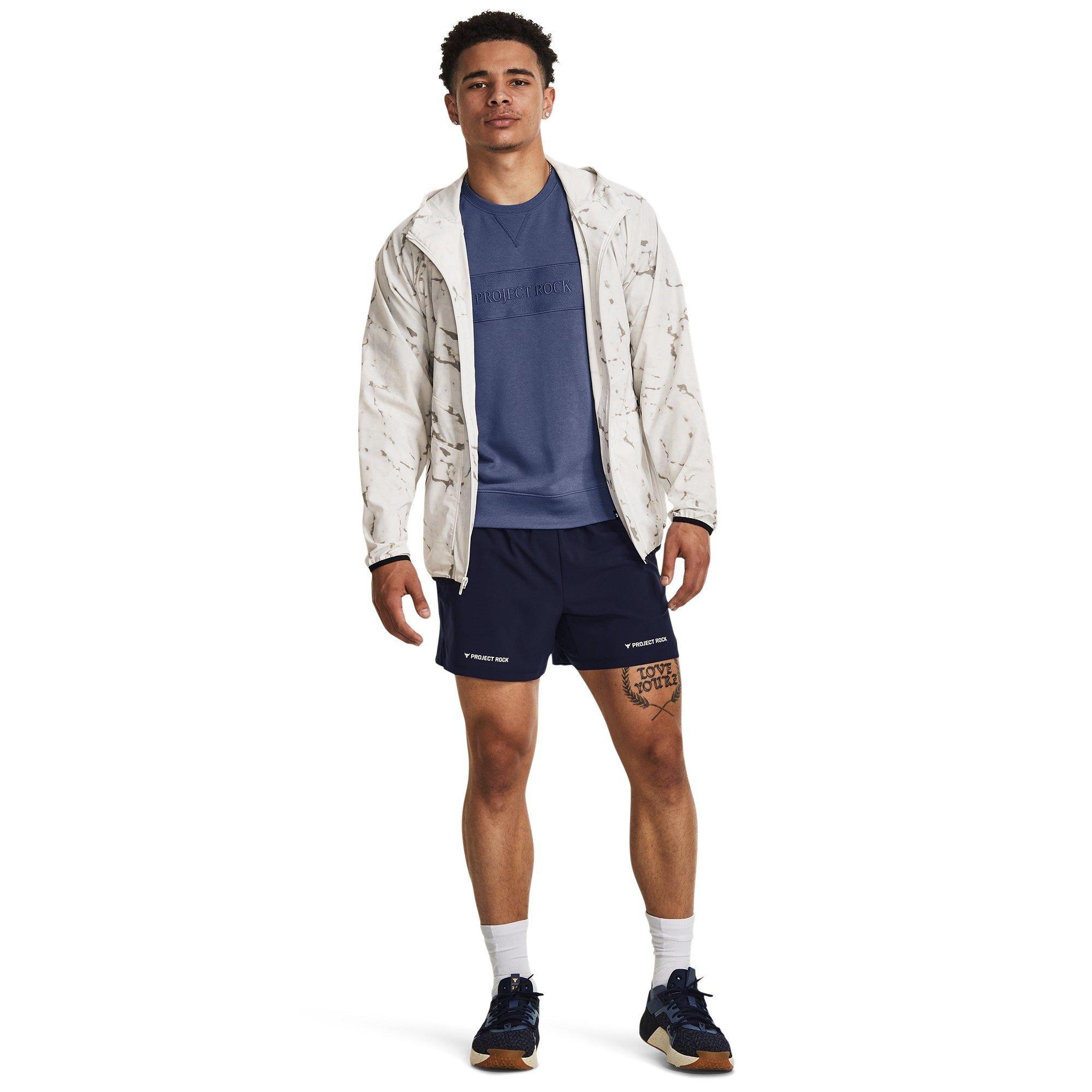 Blue - Under Armour - Rock Leg Day Performance Gym Shorts - 4