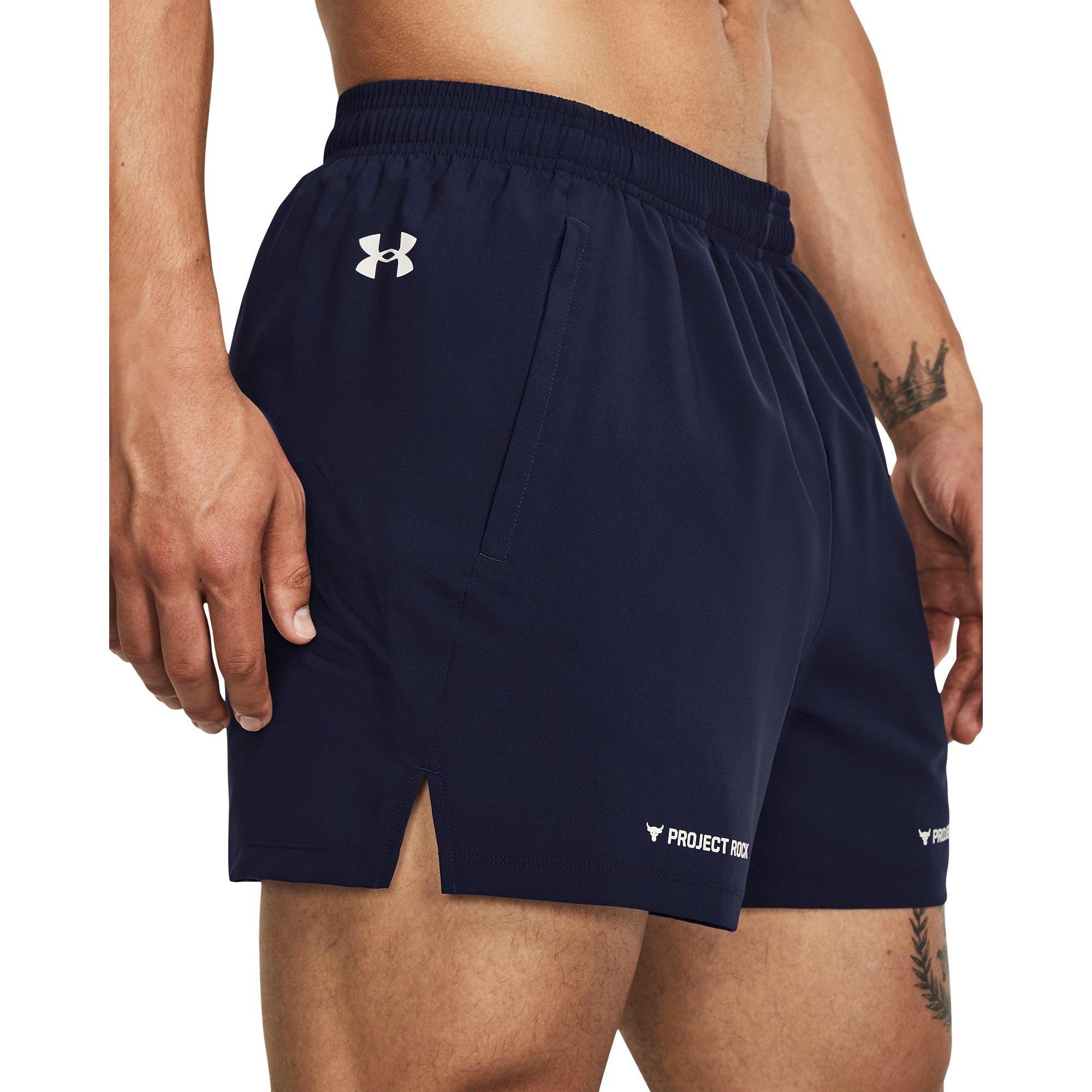 Blue - Under Armour - Rock Leg Day Performance Gym Shorts - 7