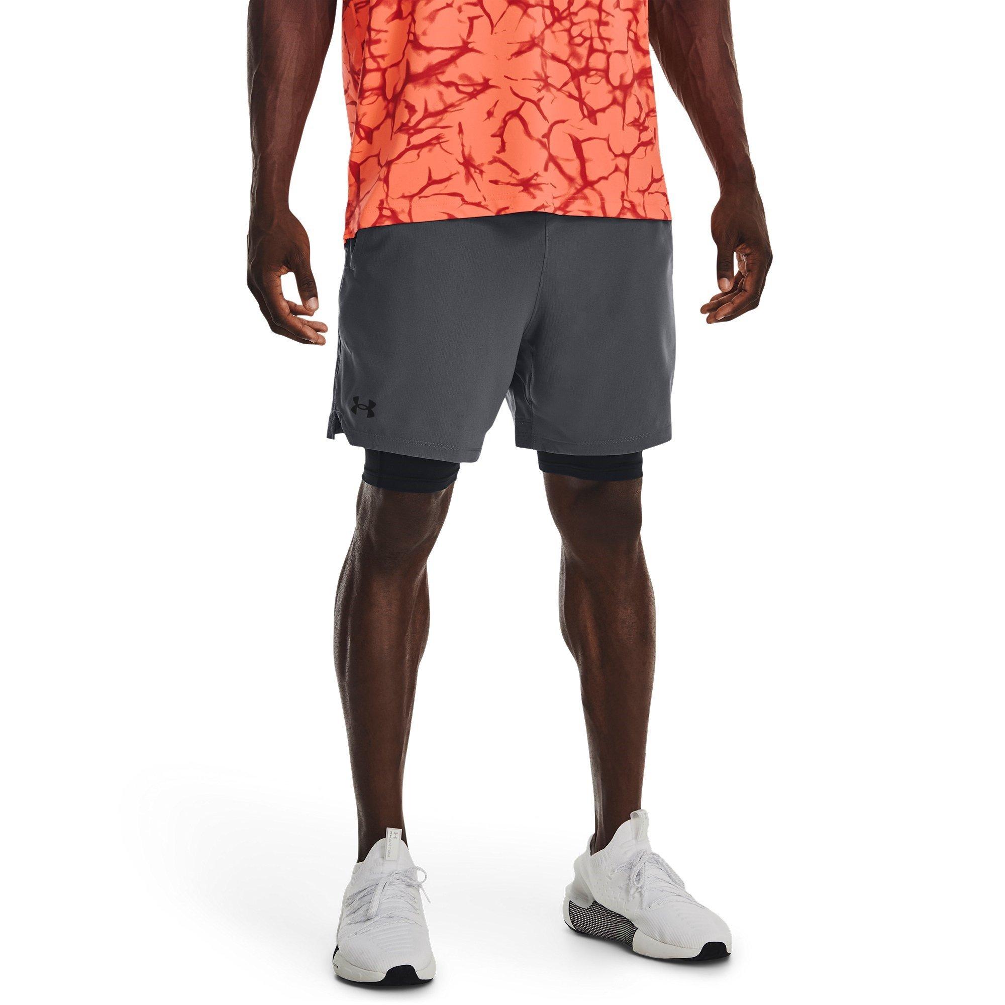 PitchGray/Black - Under Armour - Vanish Woven 2-in-1 Shorts Mens - 2