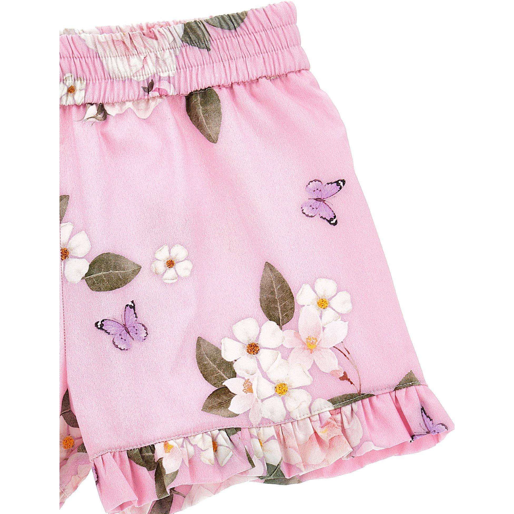 Rose 0090 - Monnalisa - Kids' Fleece Jogger Shorts - 3