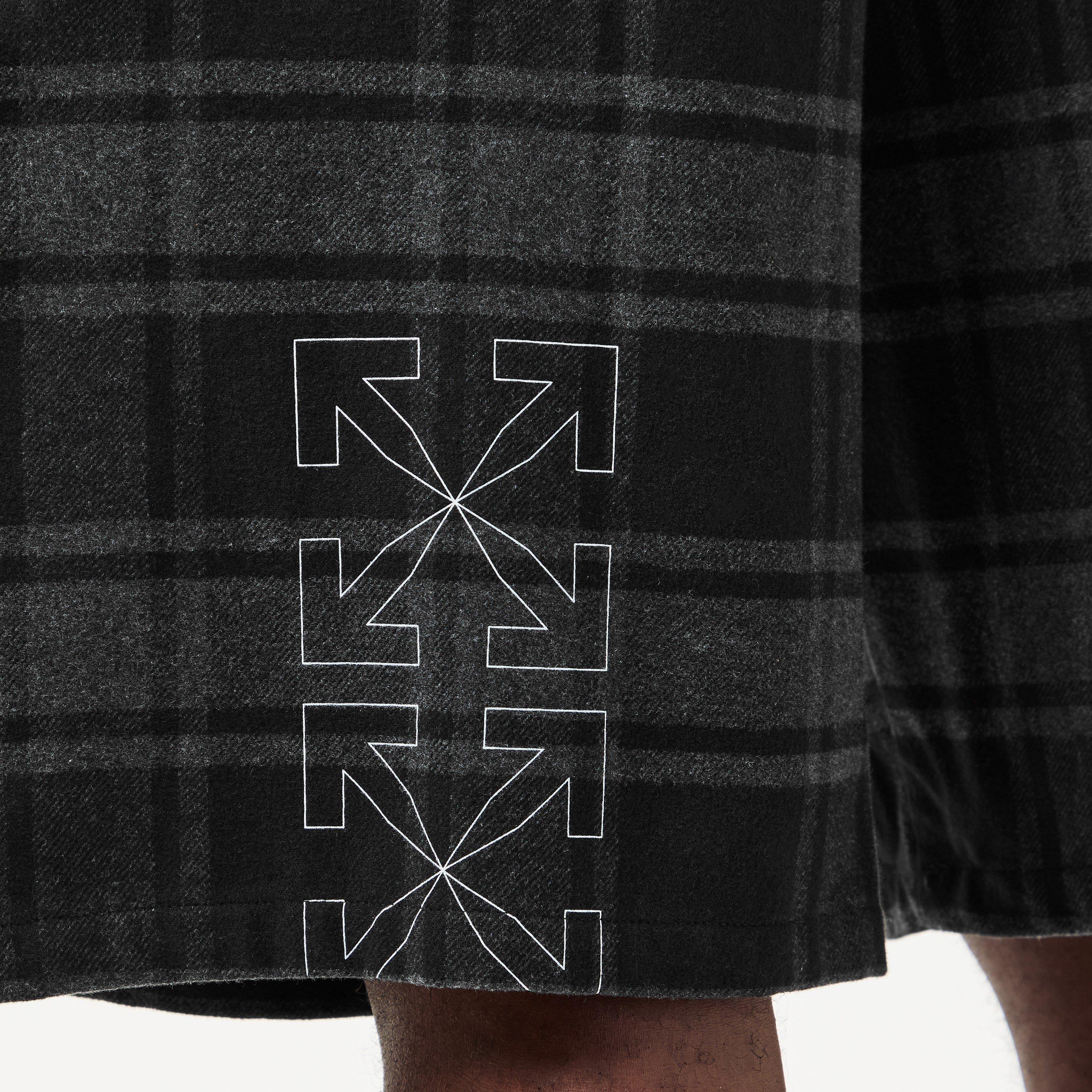 Grey/White - Off White - Men's Fleece Shorts - 5