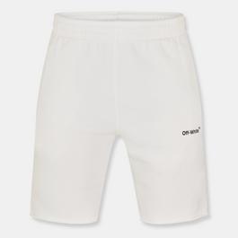 Off White Men's Arrow Sweat Shorts, Signature Motif