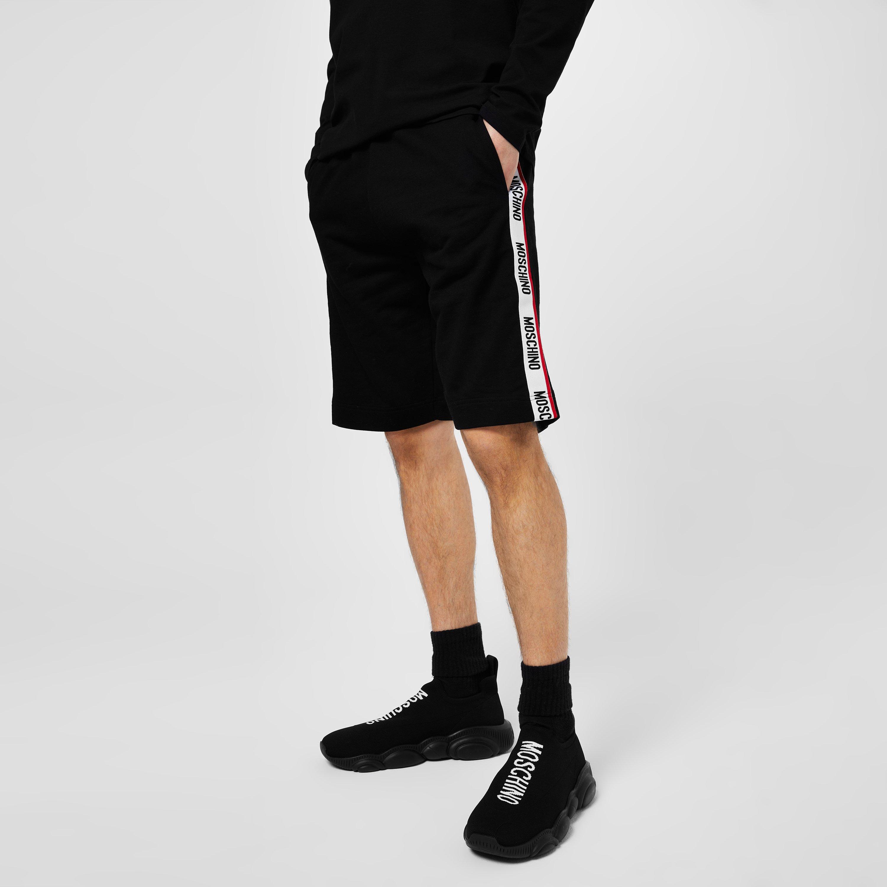 Black - Moschino - Tape Shorts - 3