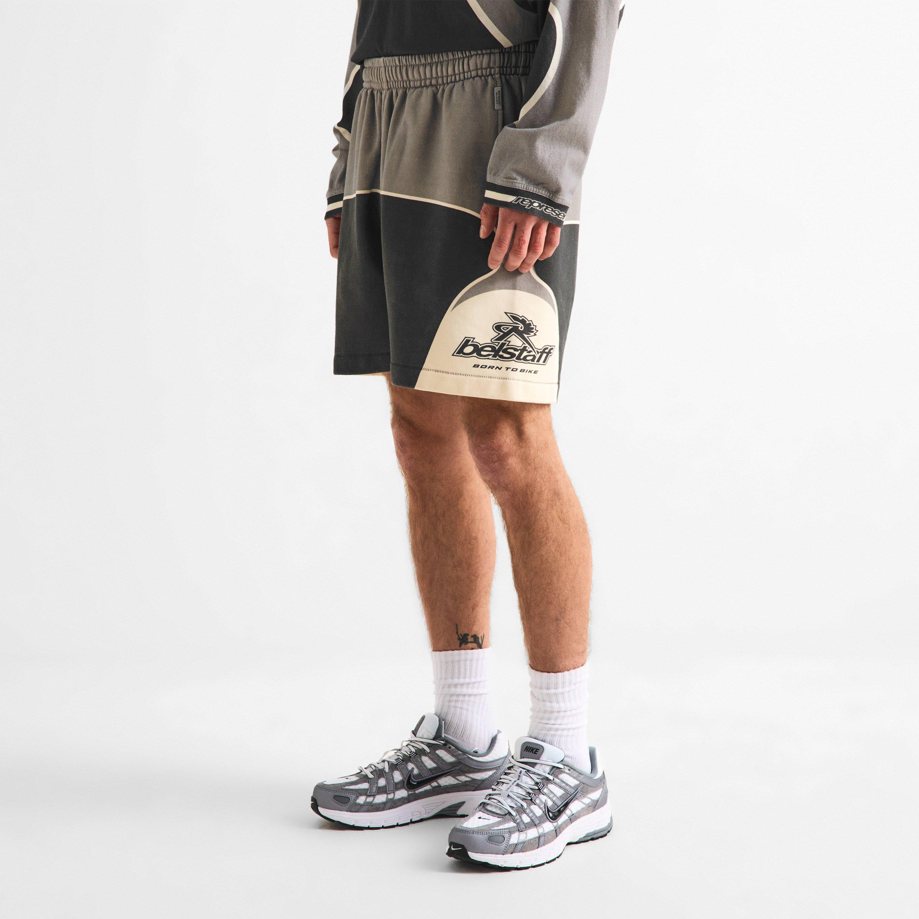 Mudstone - Represent X Belstaff - Men's Fleece Jogger Shorts - 3