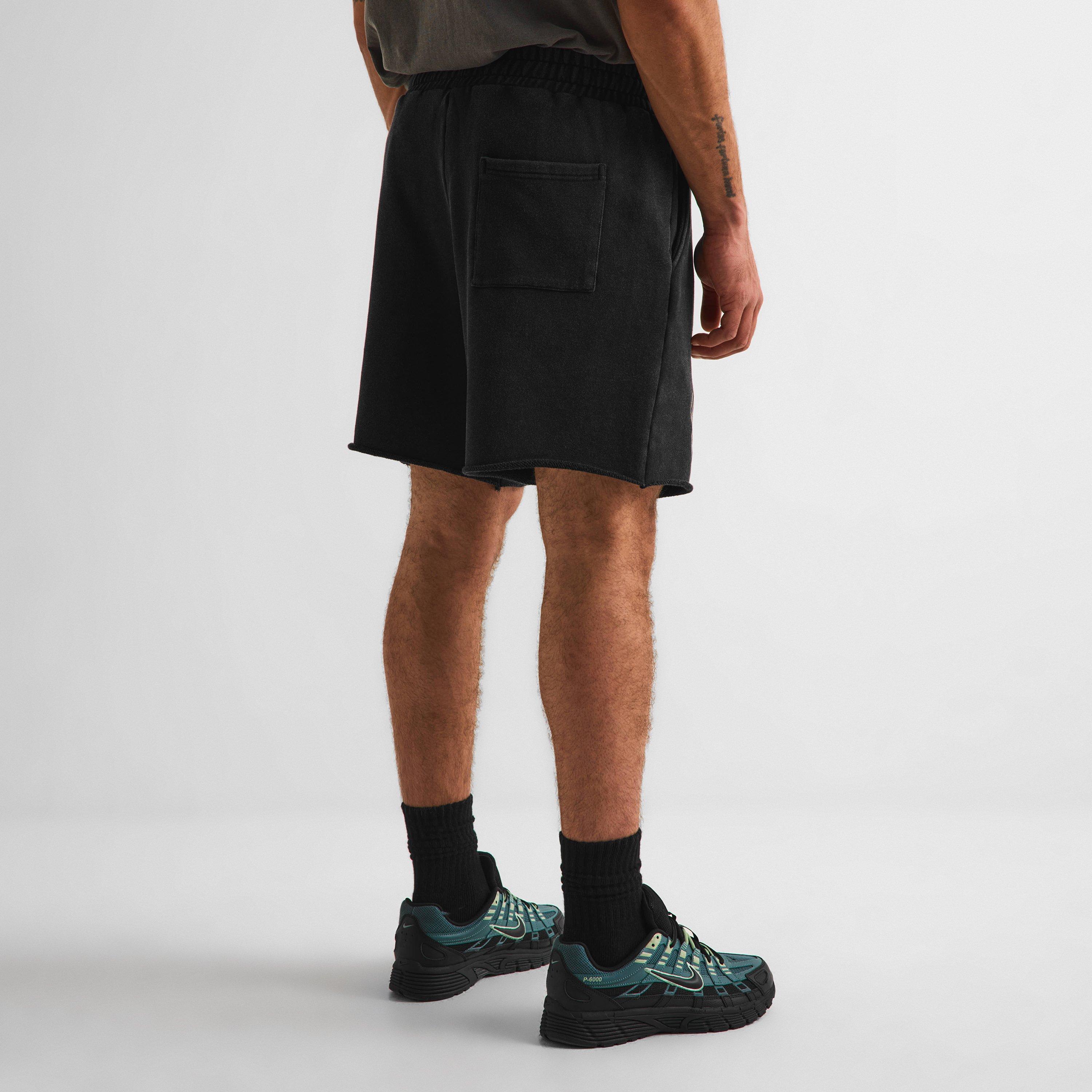 WASH BLACK - God Made - Men's Fleece Jogger Shorts - 4