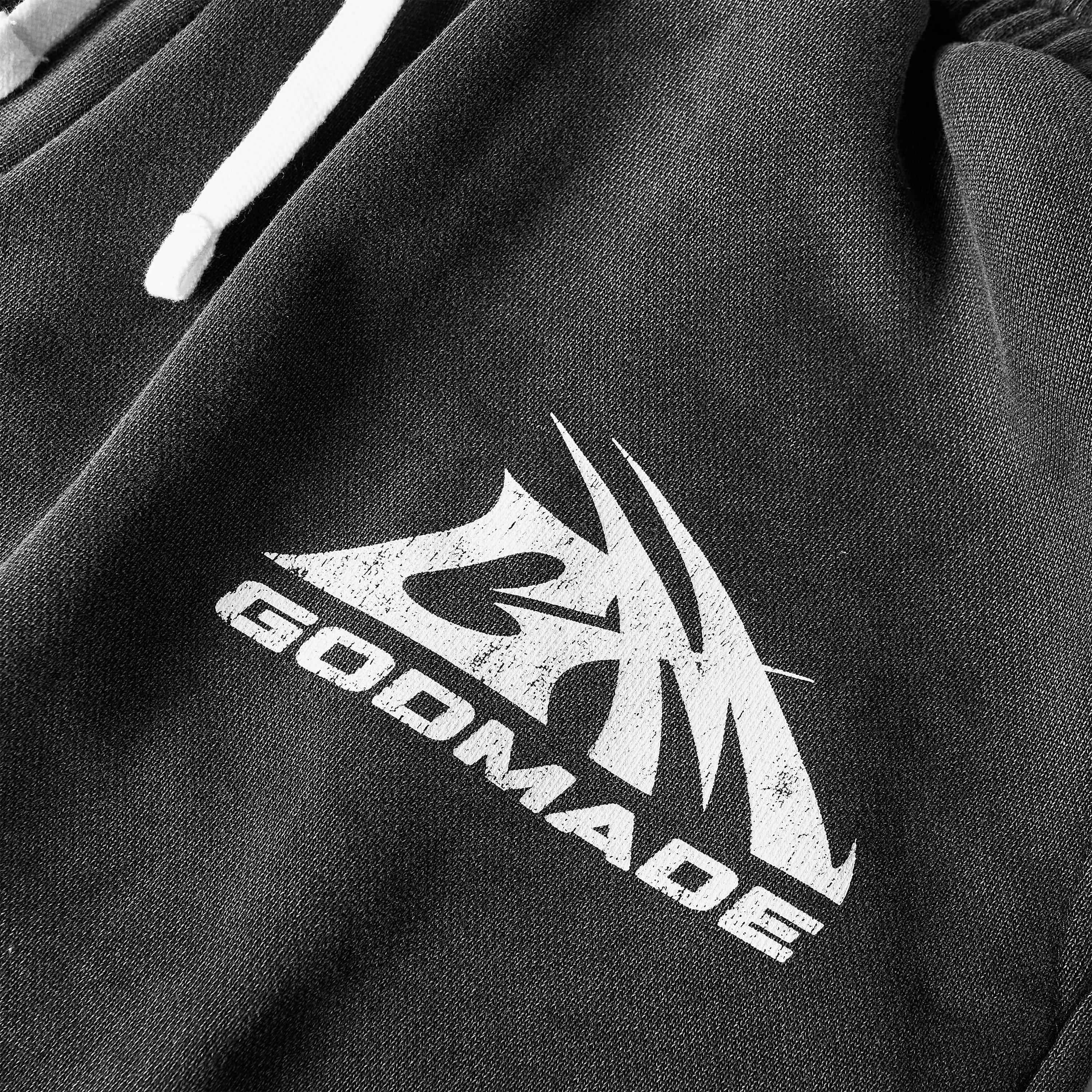 WASH Black - God Made - Men's Fleece Jogger Shorts - 5