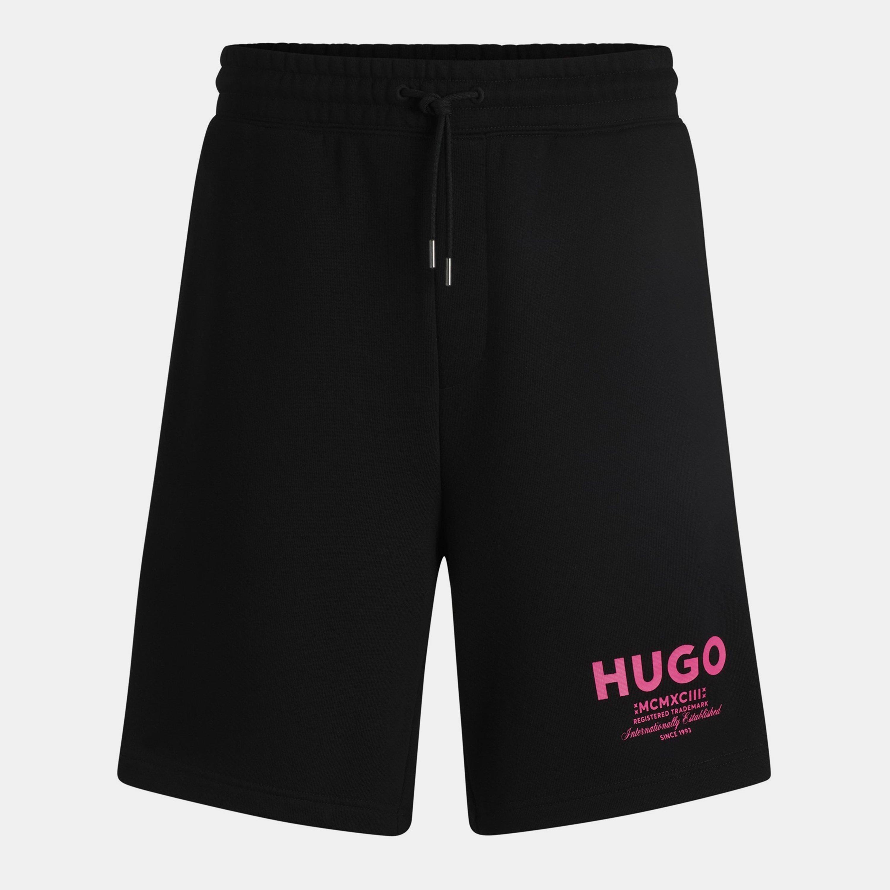 Hugo Men's Nomario Fleece Jogger Shorts - Black 003 - M