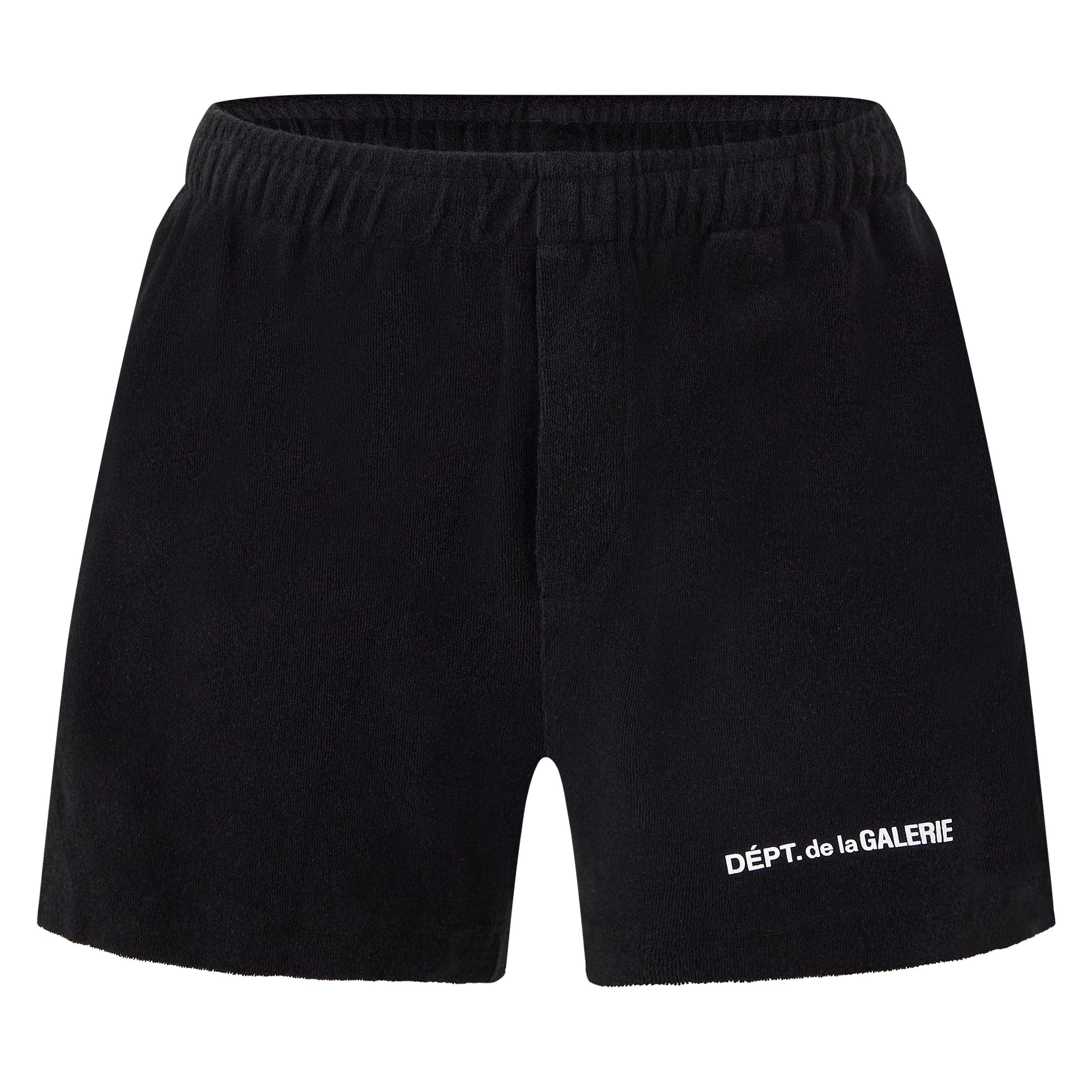 Black - Gallery Dept - Men's Fleece Jogger Shorts - 1