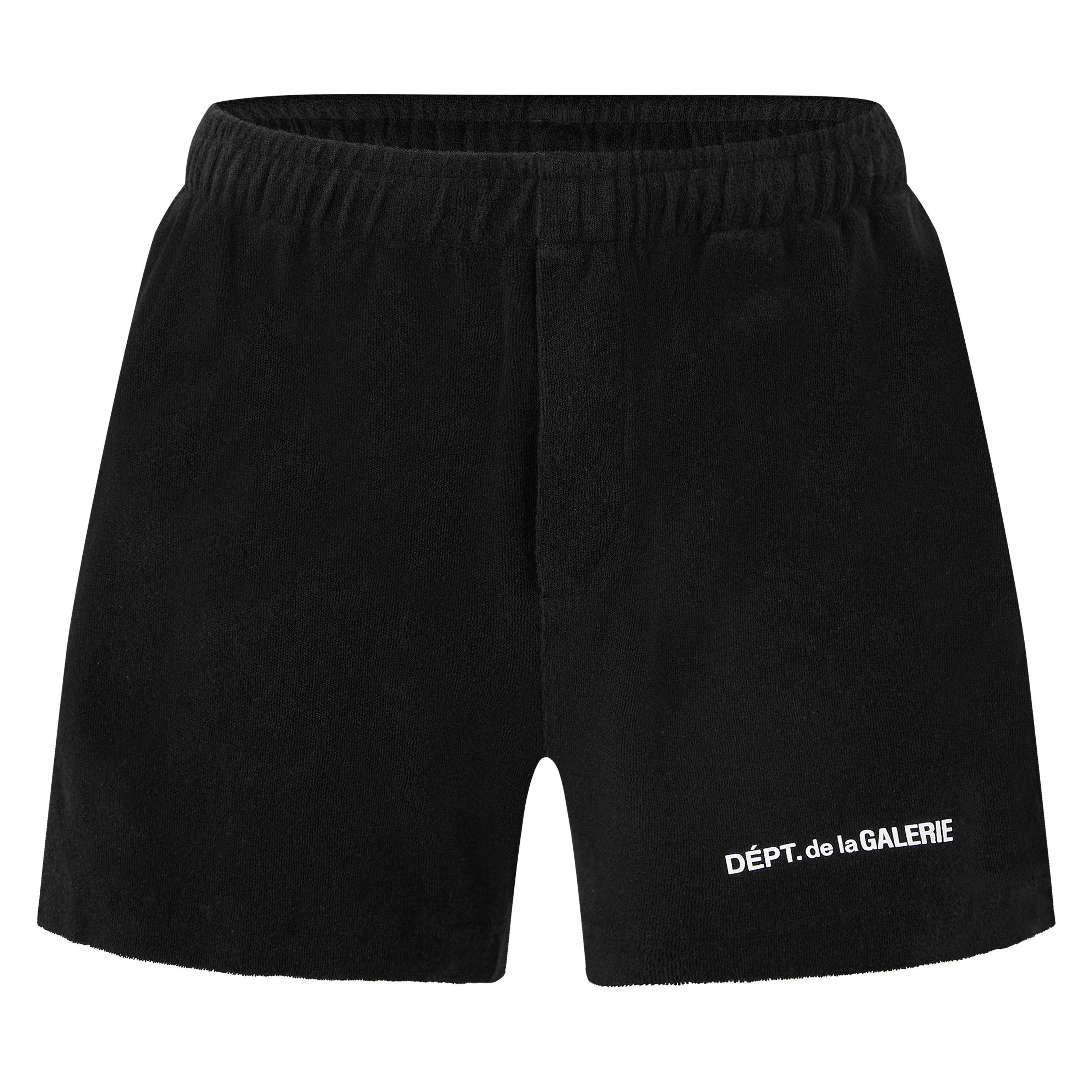 Black - Gallery Dept - Men's Fleece Jogger Shorts - 1