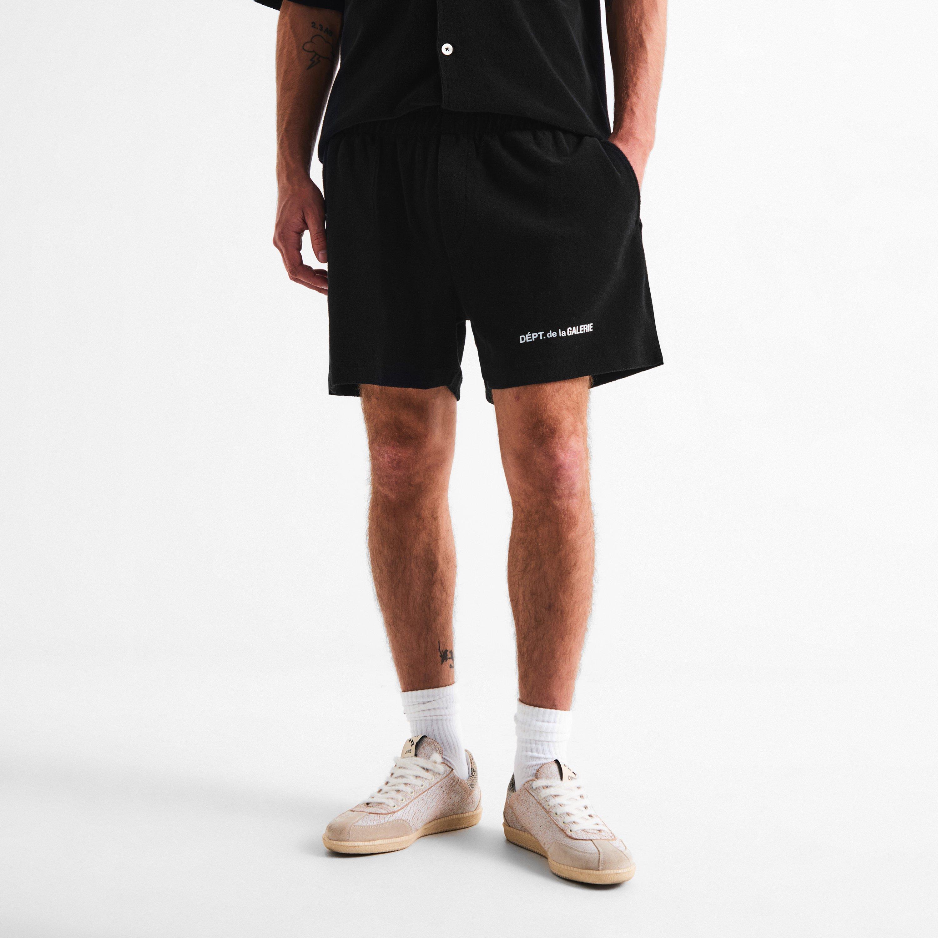 Black - Gallery Dept - Men's Fleece Jogger Shorts - 3
