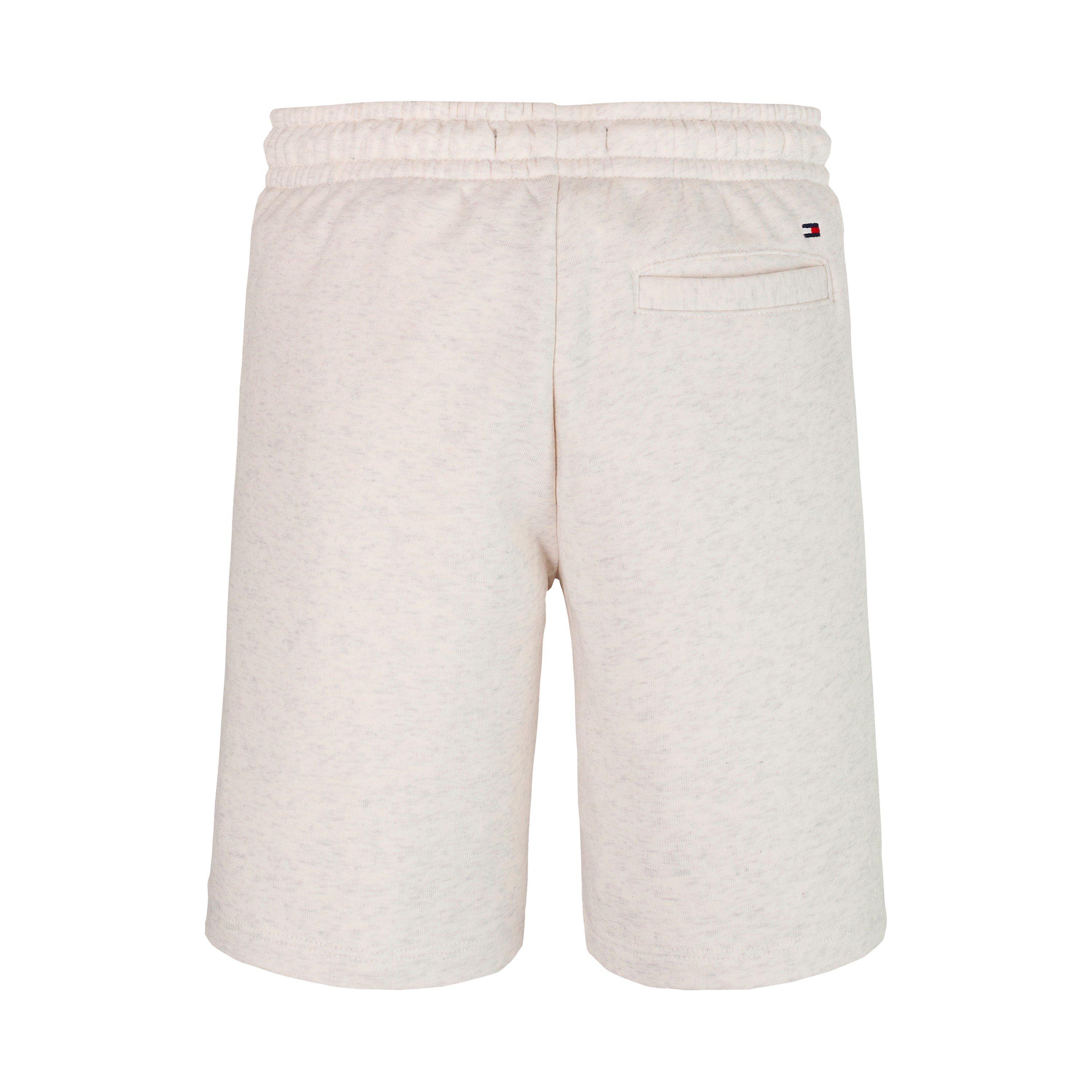 Snow Wht Hthr - Tommy Hilfiger - Kids' Varsity Fleece Jogger Shorts - 5