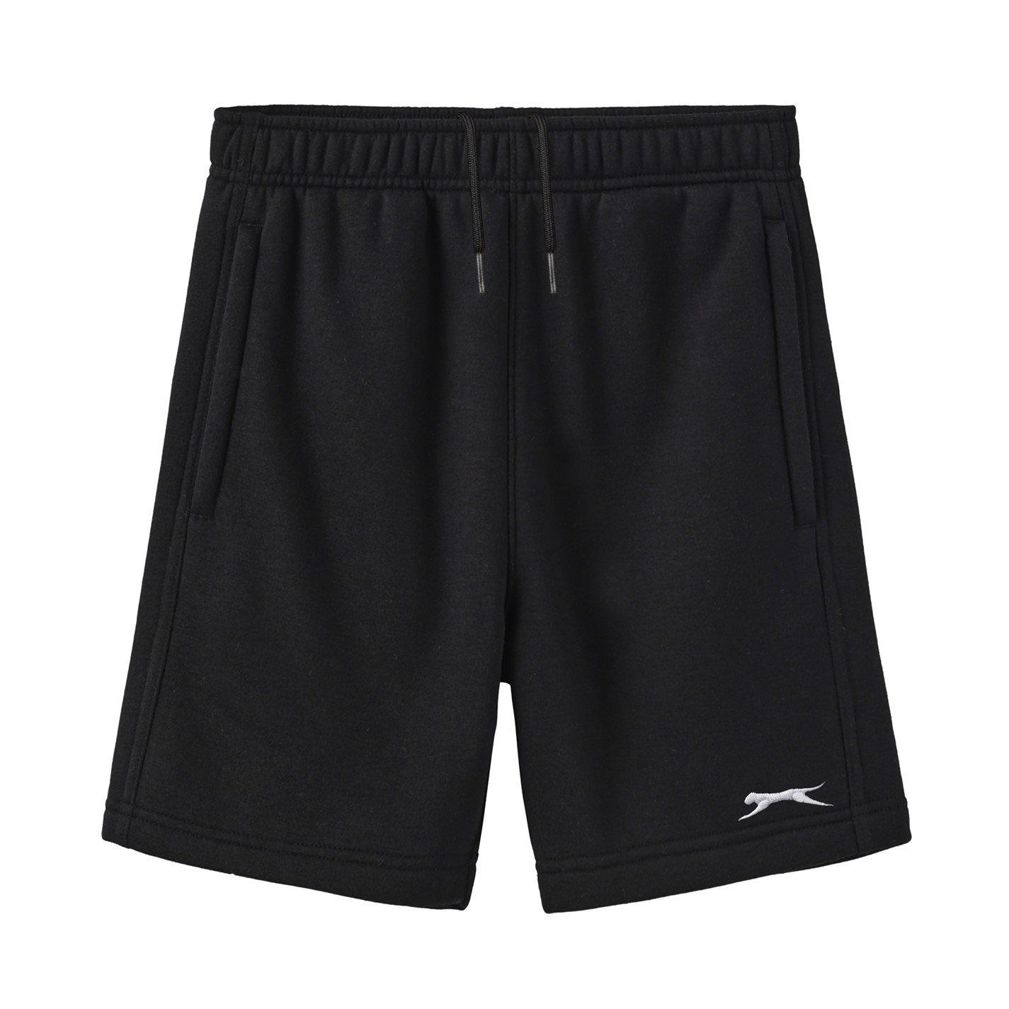 Slazenger Boys Fleece Short Junior - Black - 13 Years