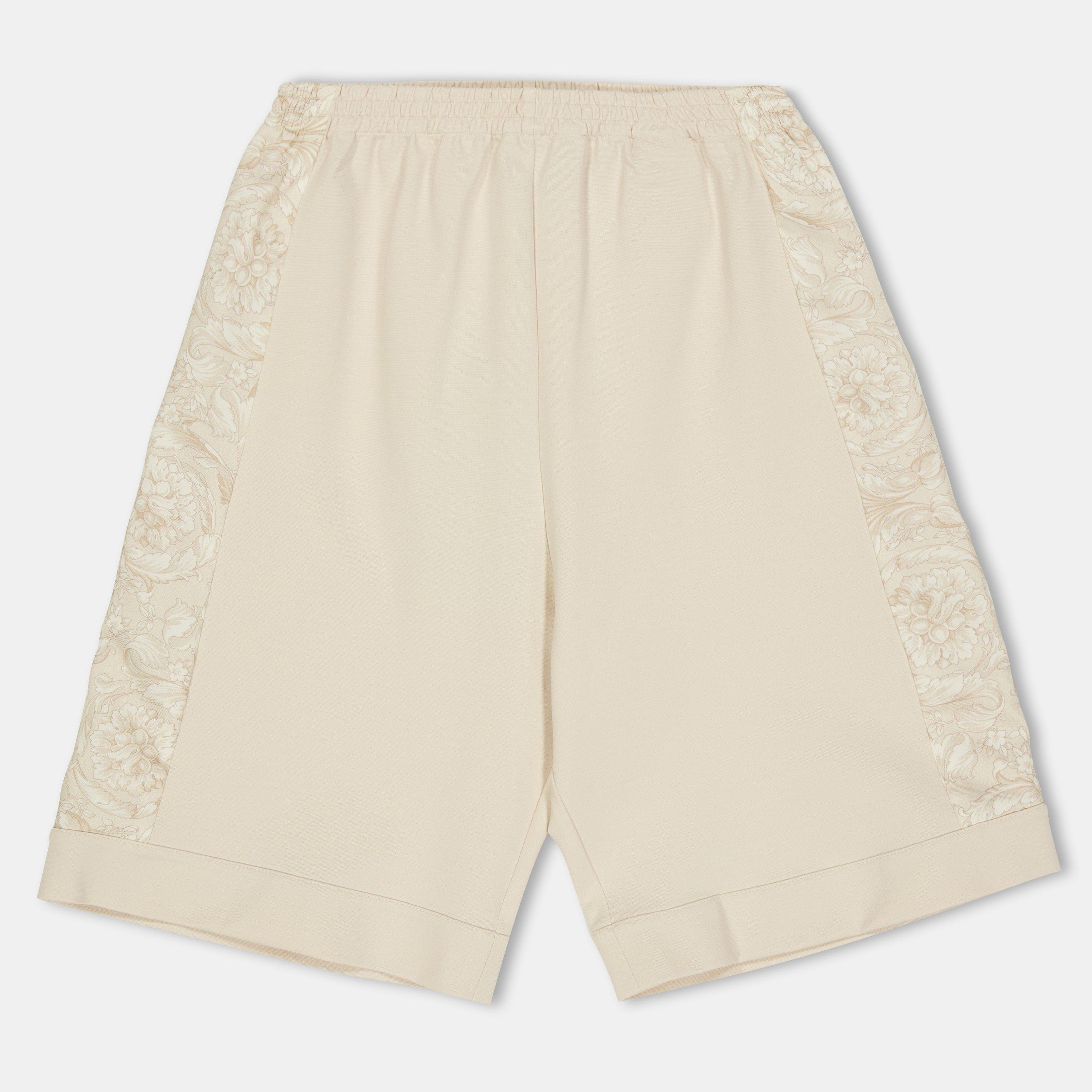 Beige 2KV60 - Versace - Kids' Borroco Fleece Jogger Shorts - 1