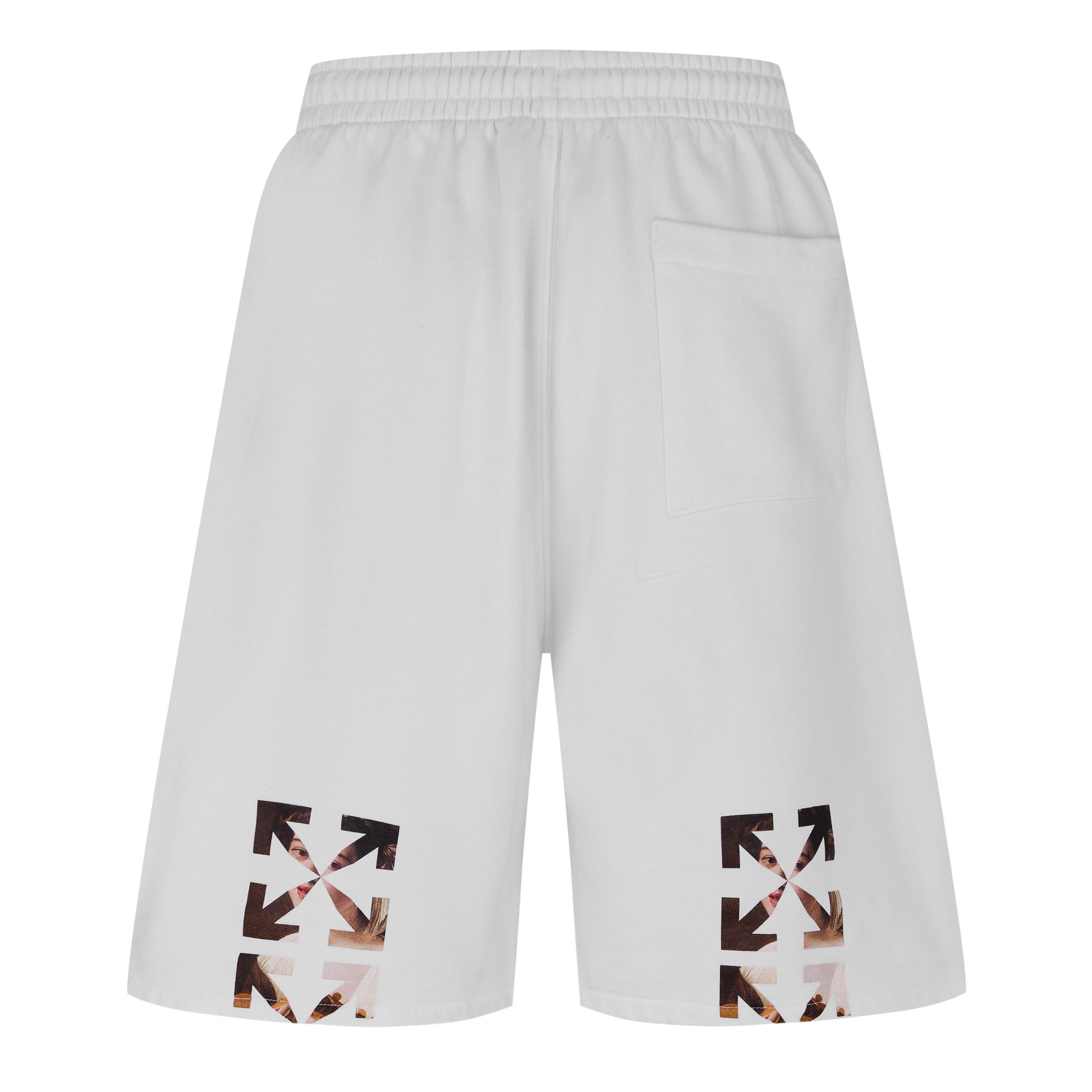 White/Black - Off White - Caravaggio Arrow Sweat Shorts - 2