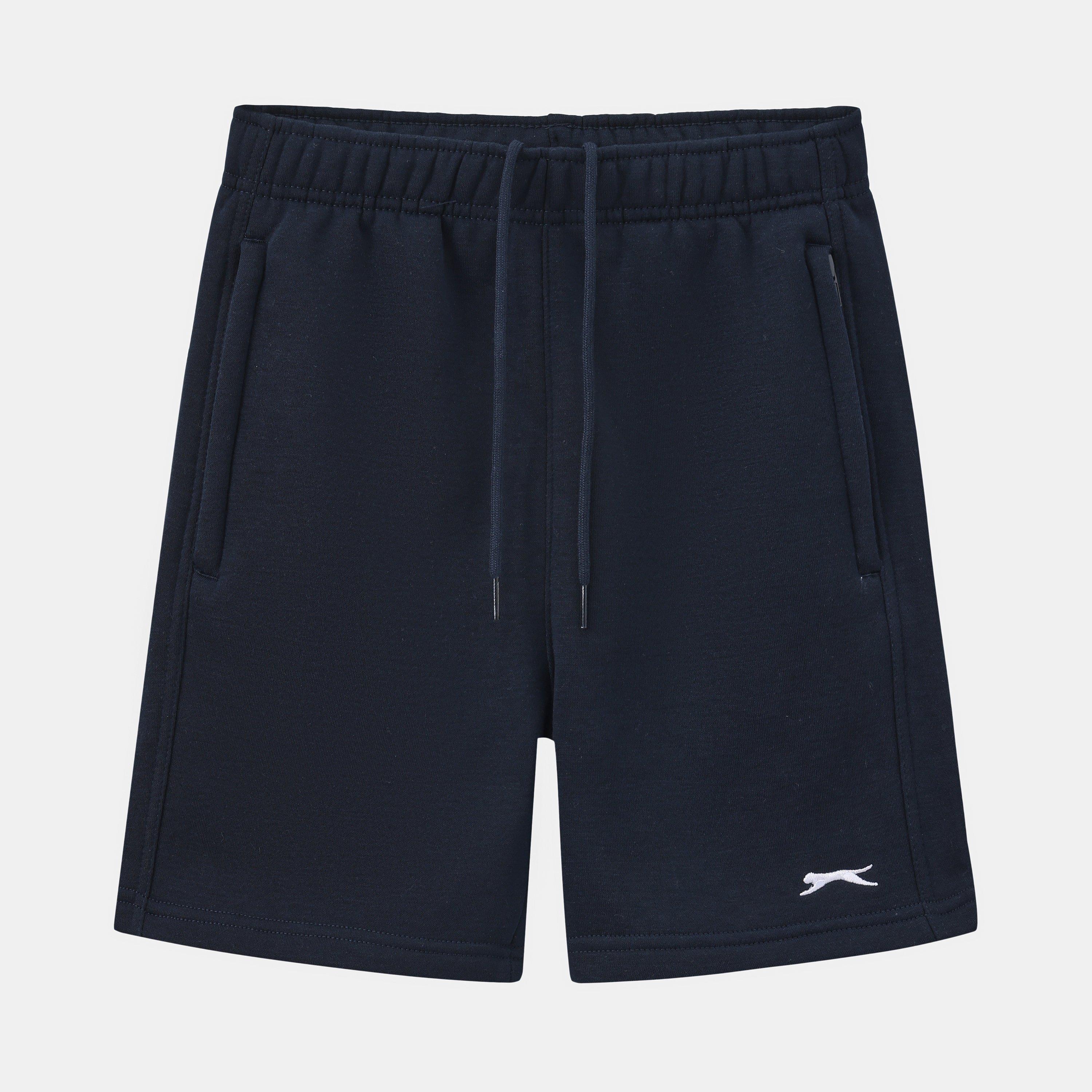 Slazenger Boys Kids Fleece Jogger Shorts - Navy - 9-10 Yrs
